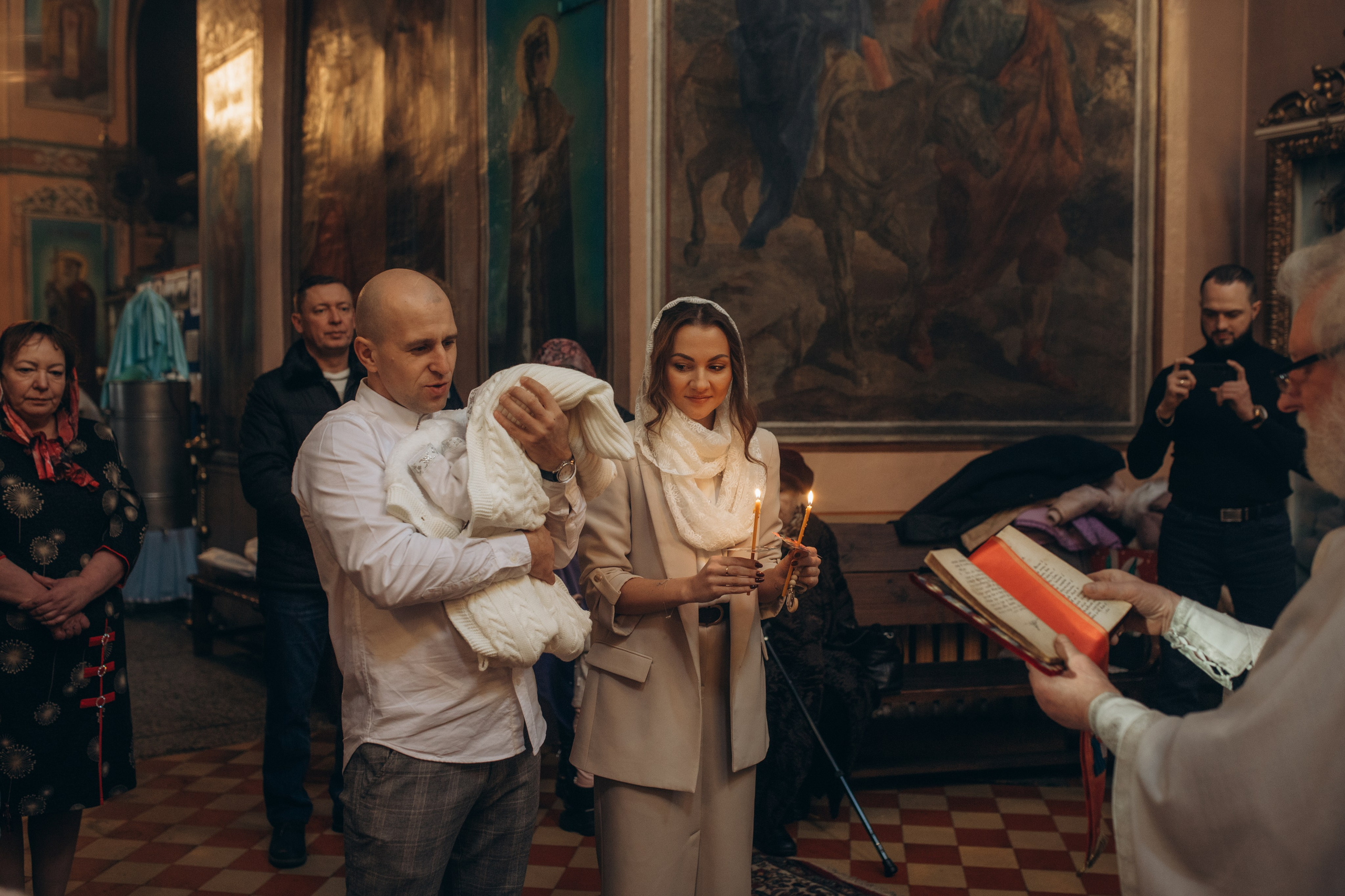 Крещение Михаил. Семейный и домашний фотограф в Москве и МО Королева Валерия