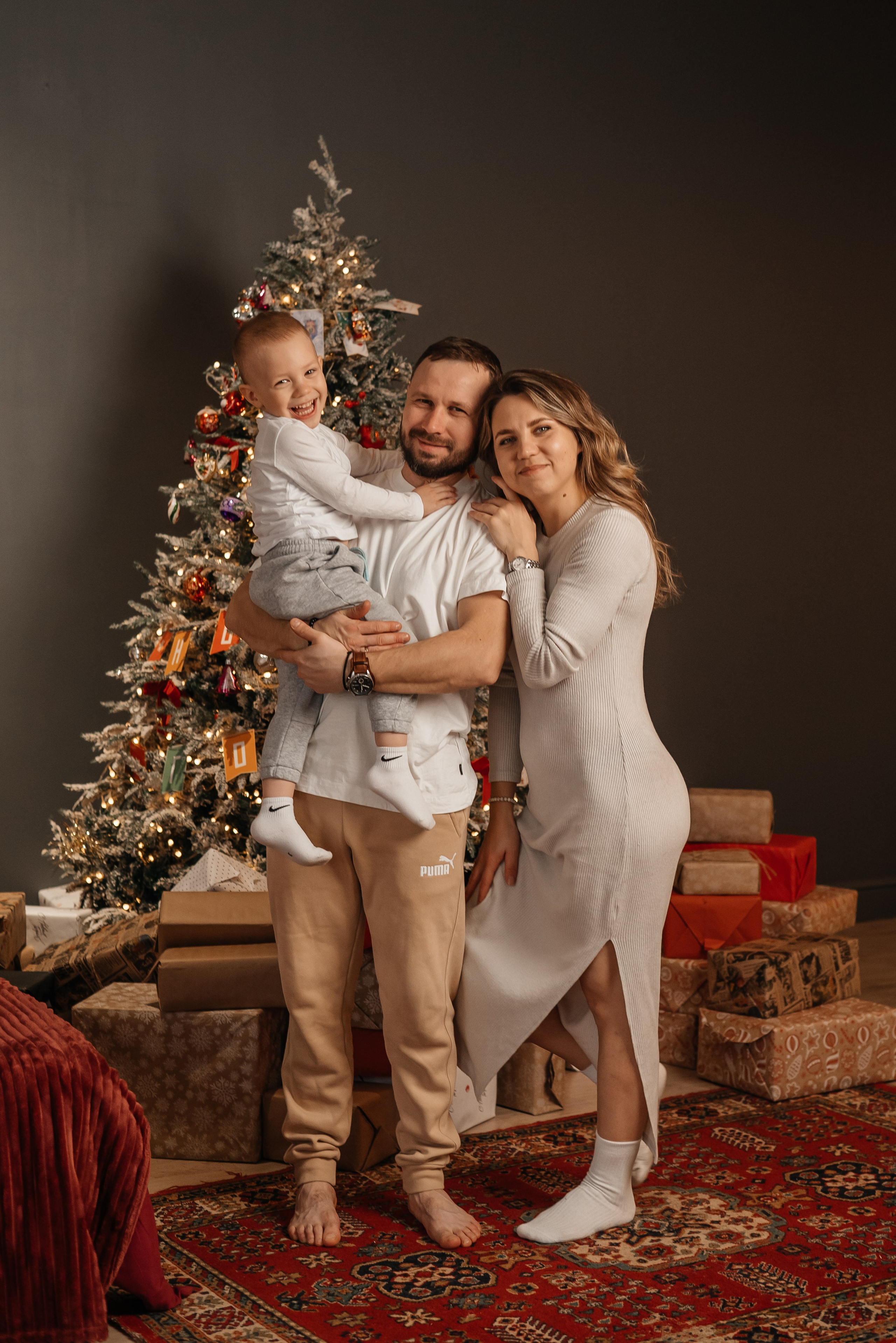 Новогодняя семейная фотосессия. Семейный и детский фотограф Кущ Наташа
