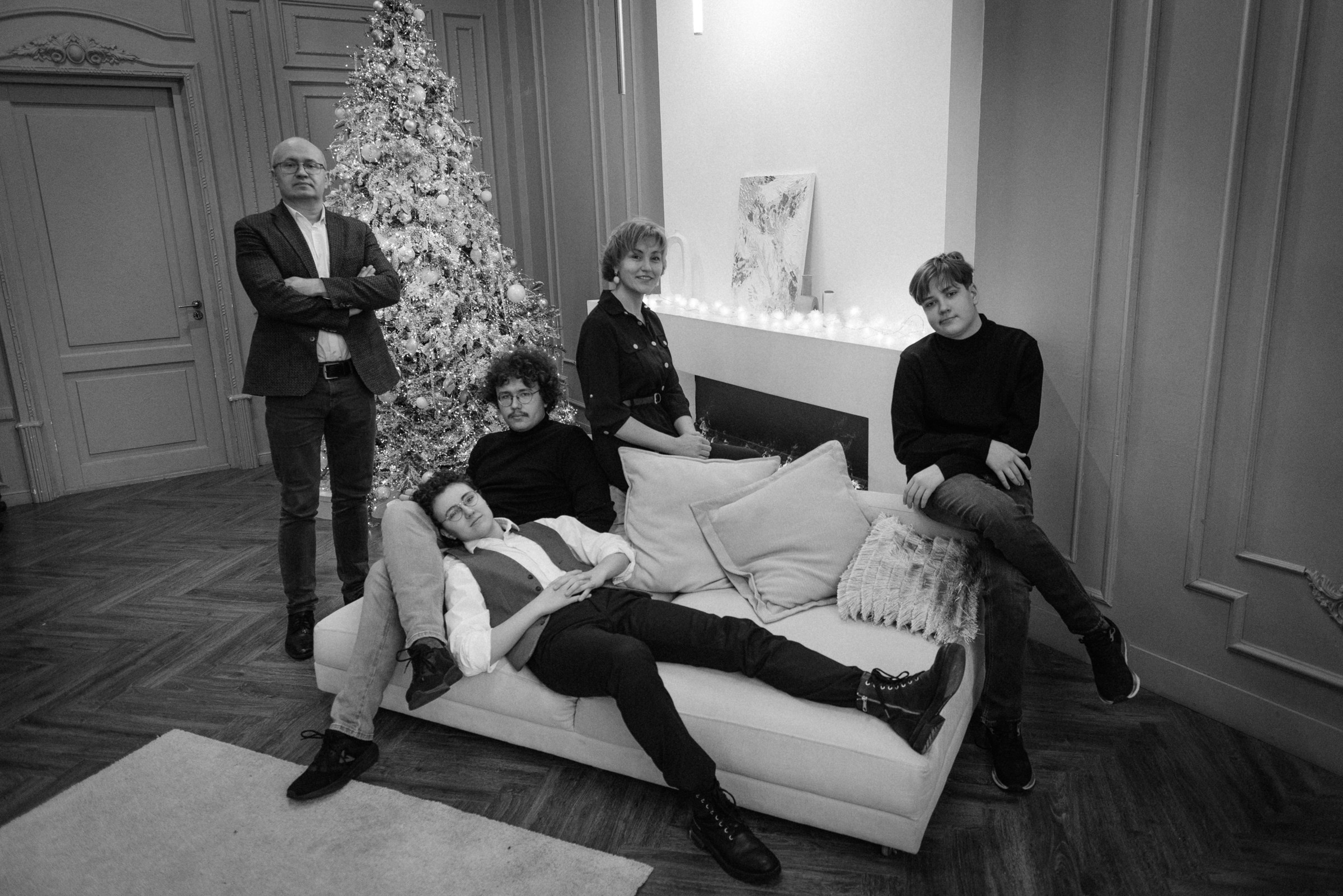 Семейная новогодняя фотосессия. Свадебный фотограф в Санкт-Петербурге Венера Ахметова