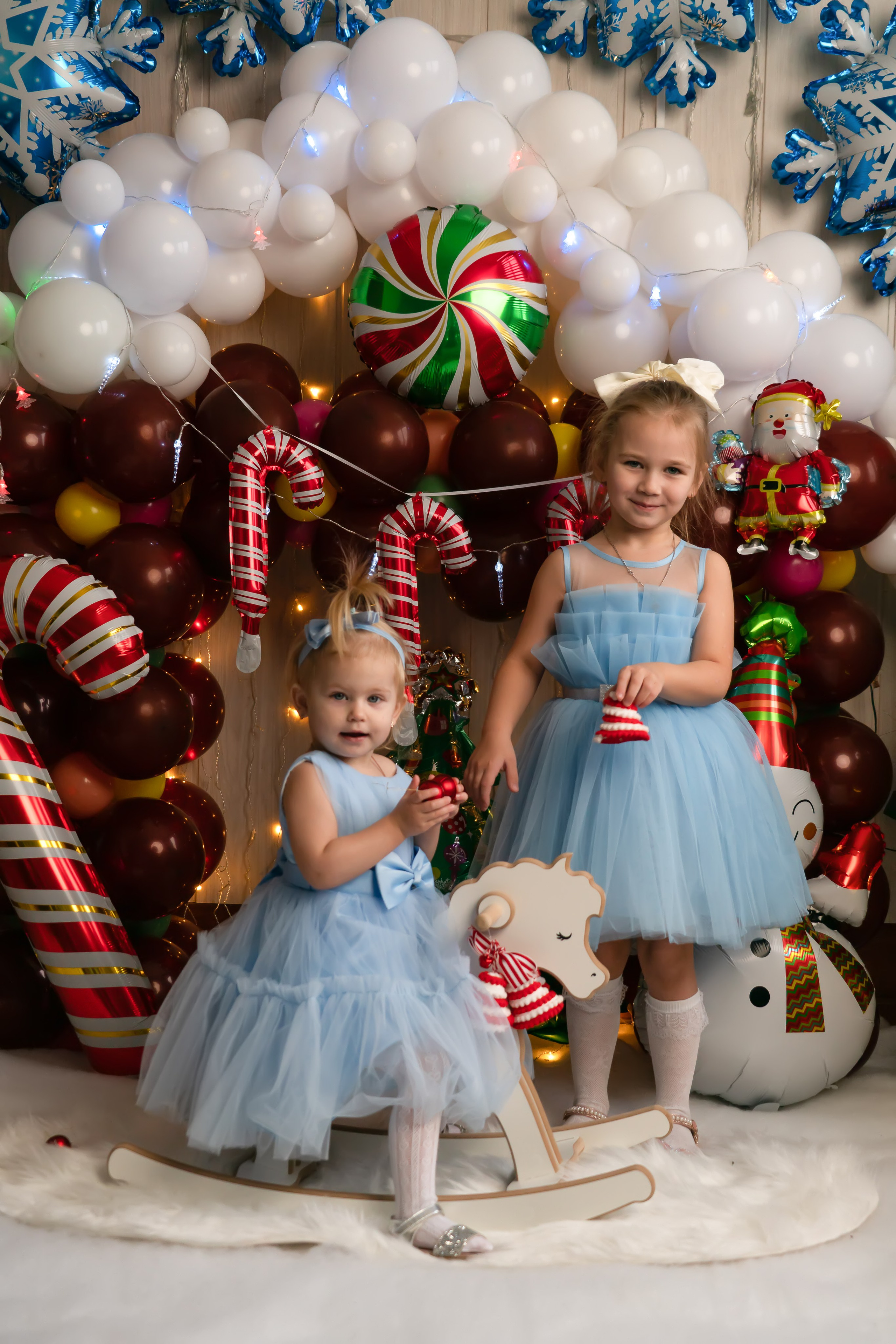 Бабушка и 2 сестренки- Новый год. Семейный и детский фотограф Тула Ясногорск Тульская область Надежда Кукушкина