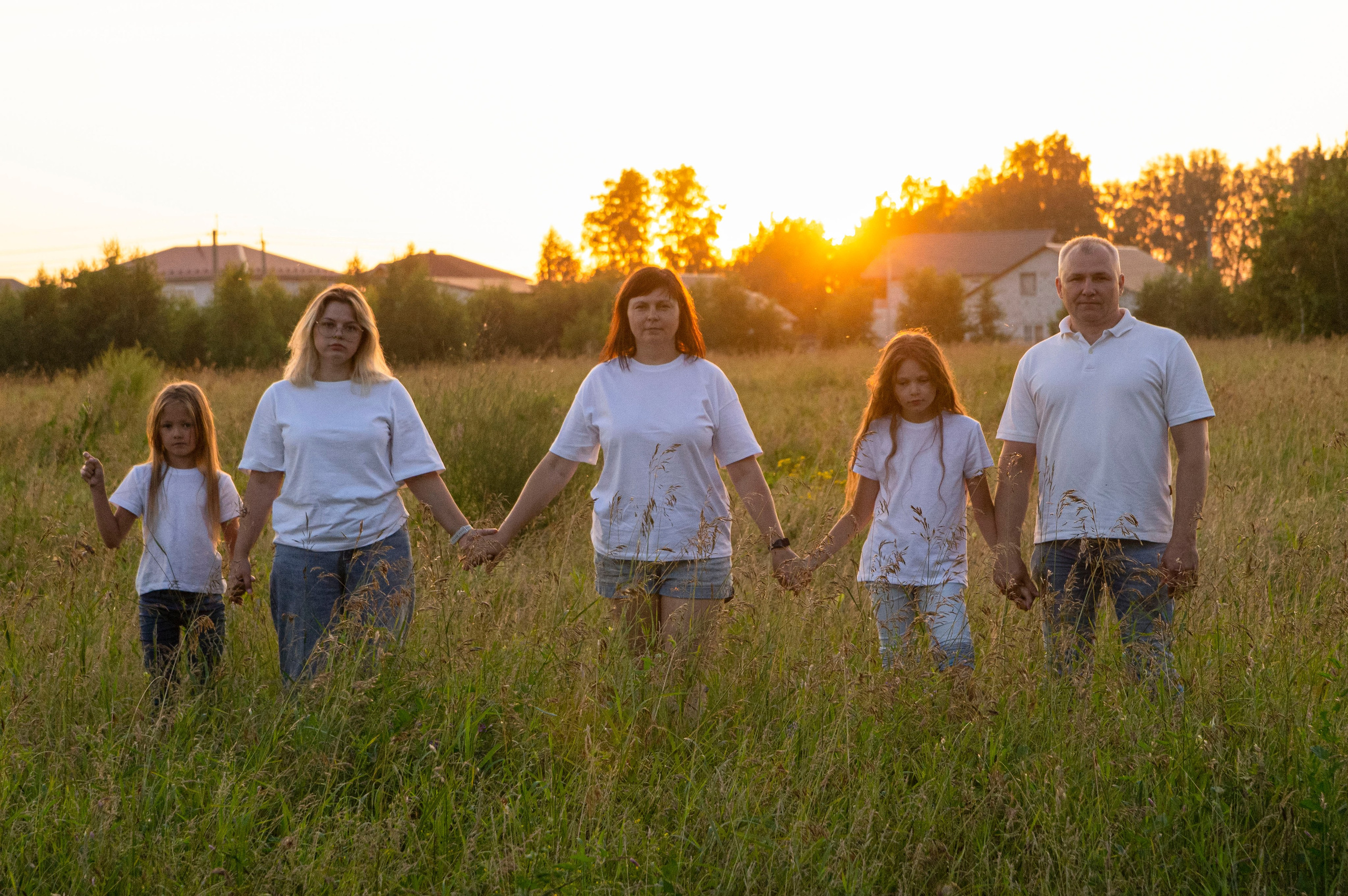 Олеся, Александр, Ева, Яра и Кира. Фотограф в Новосибирске Катя Крыловская
