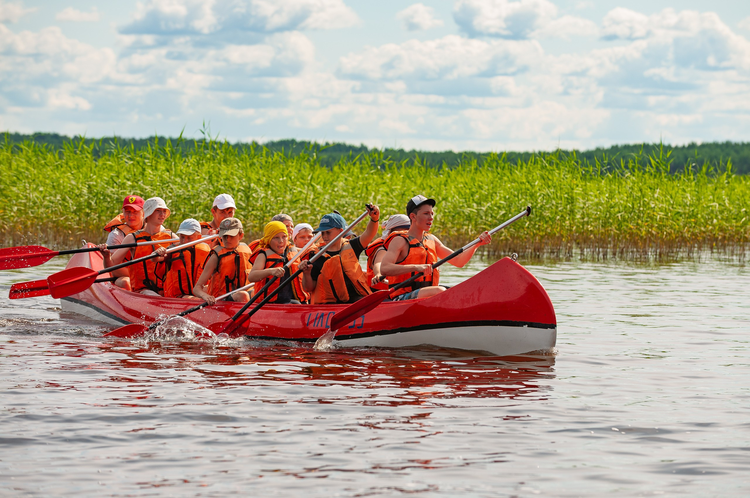 Летние тренировочные боры Школы Боевых Искусств «МОН» 2012 г. Карелия, Каноэ