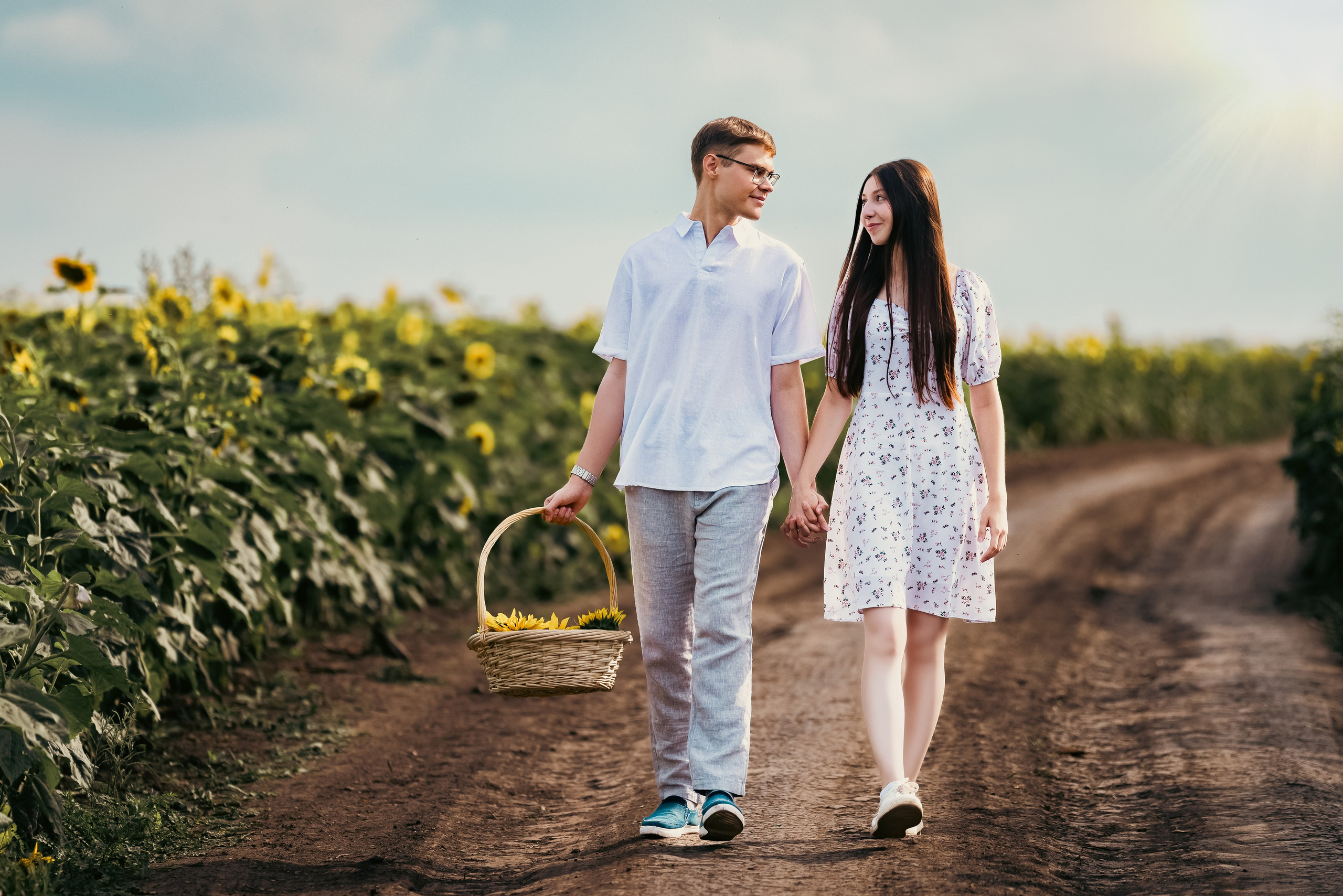 Подсолнухи. Свадебный и семейный фотограф в Рязани Датская Ксения