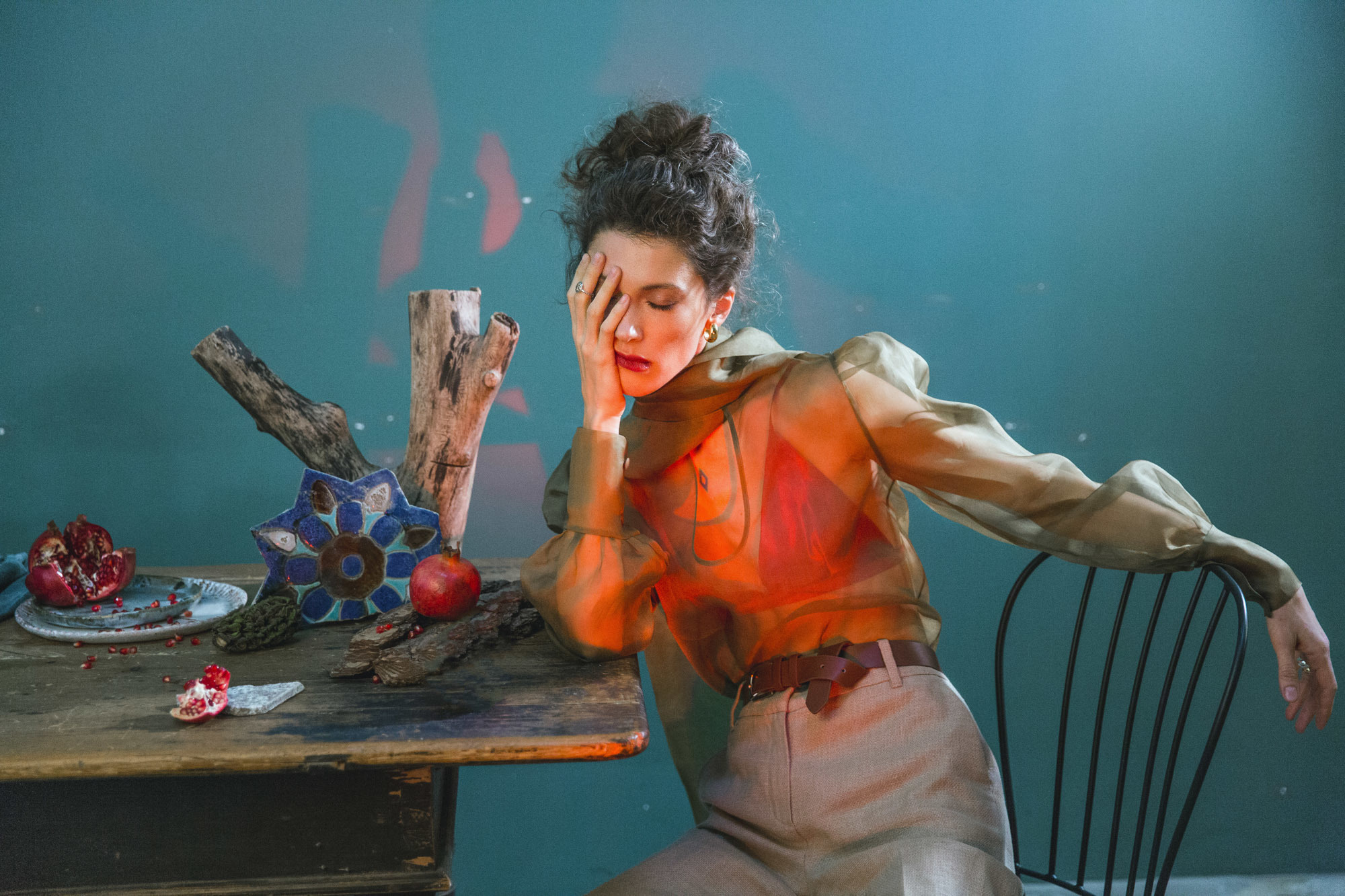 Необычная фотосессия в студии