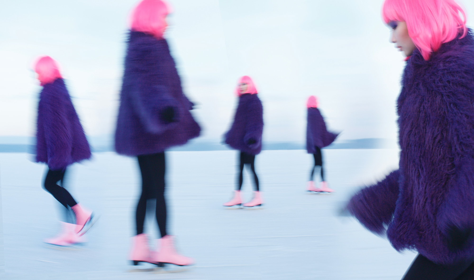 Стильная зимняя фотосессия для девушки