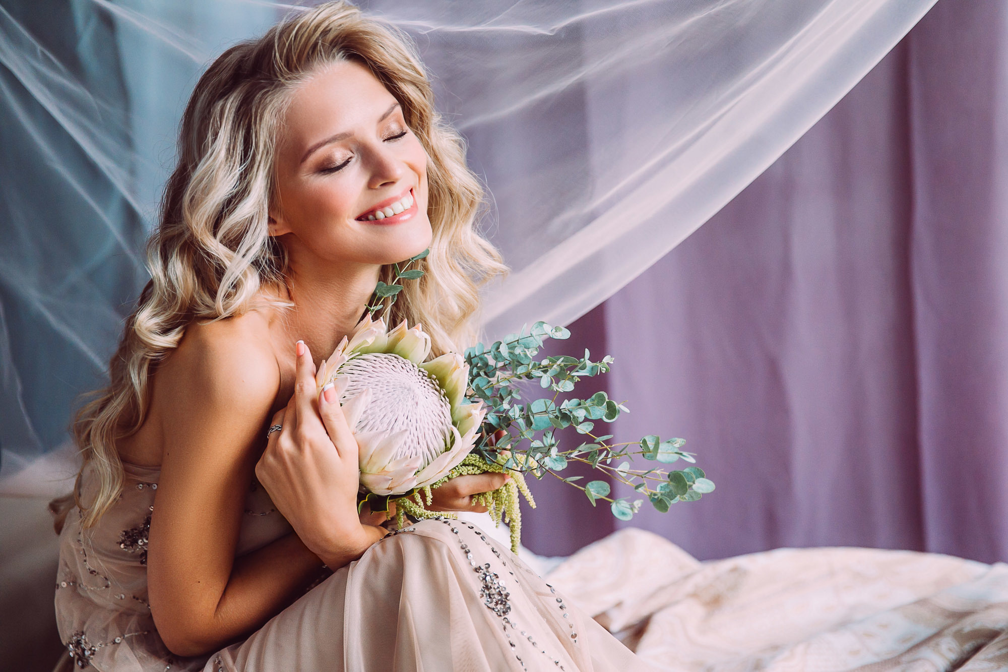 Романтичная фотосессия на светлой веранде