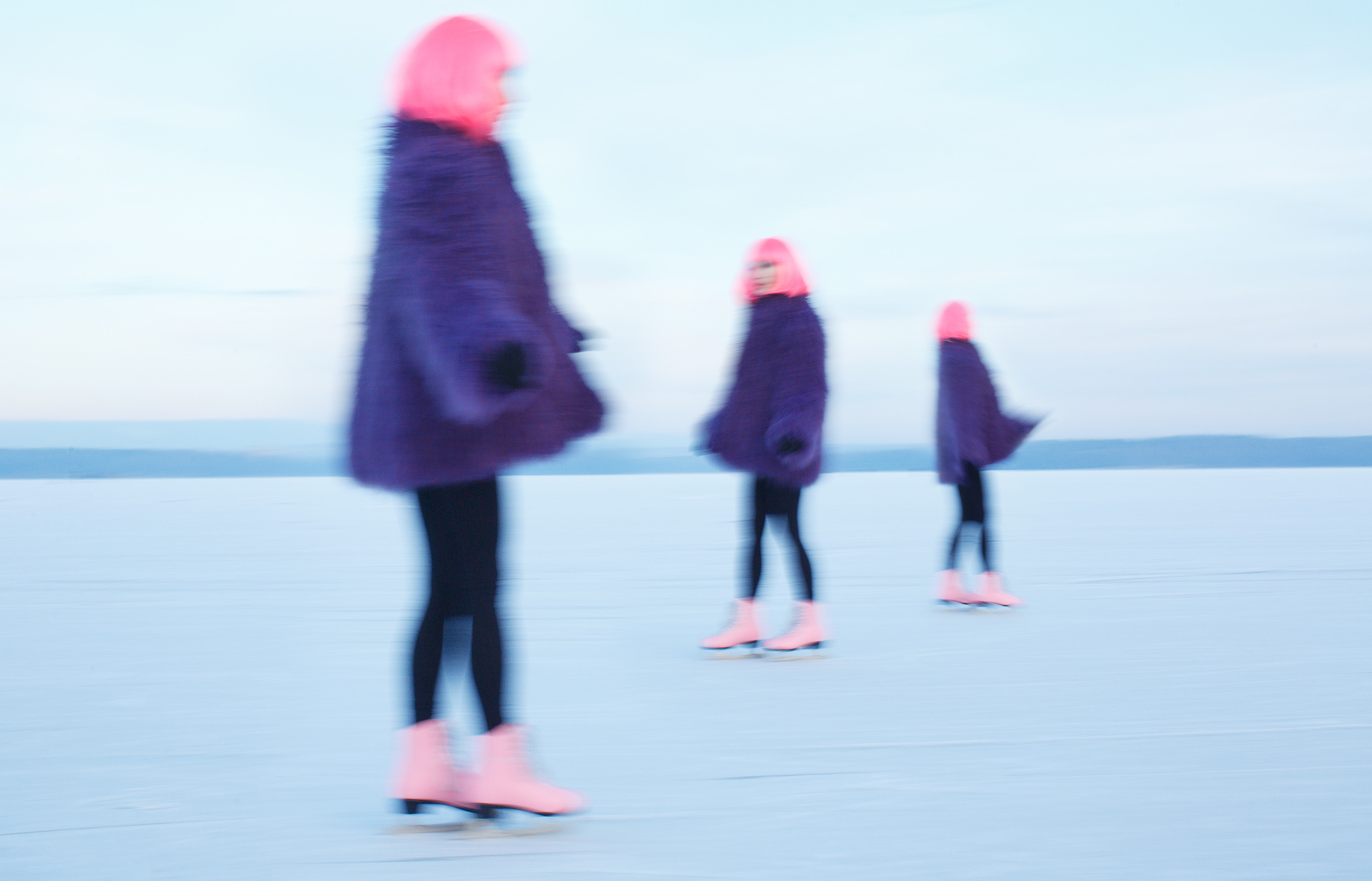 Стильная зимняя фотосессия для девушки