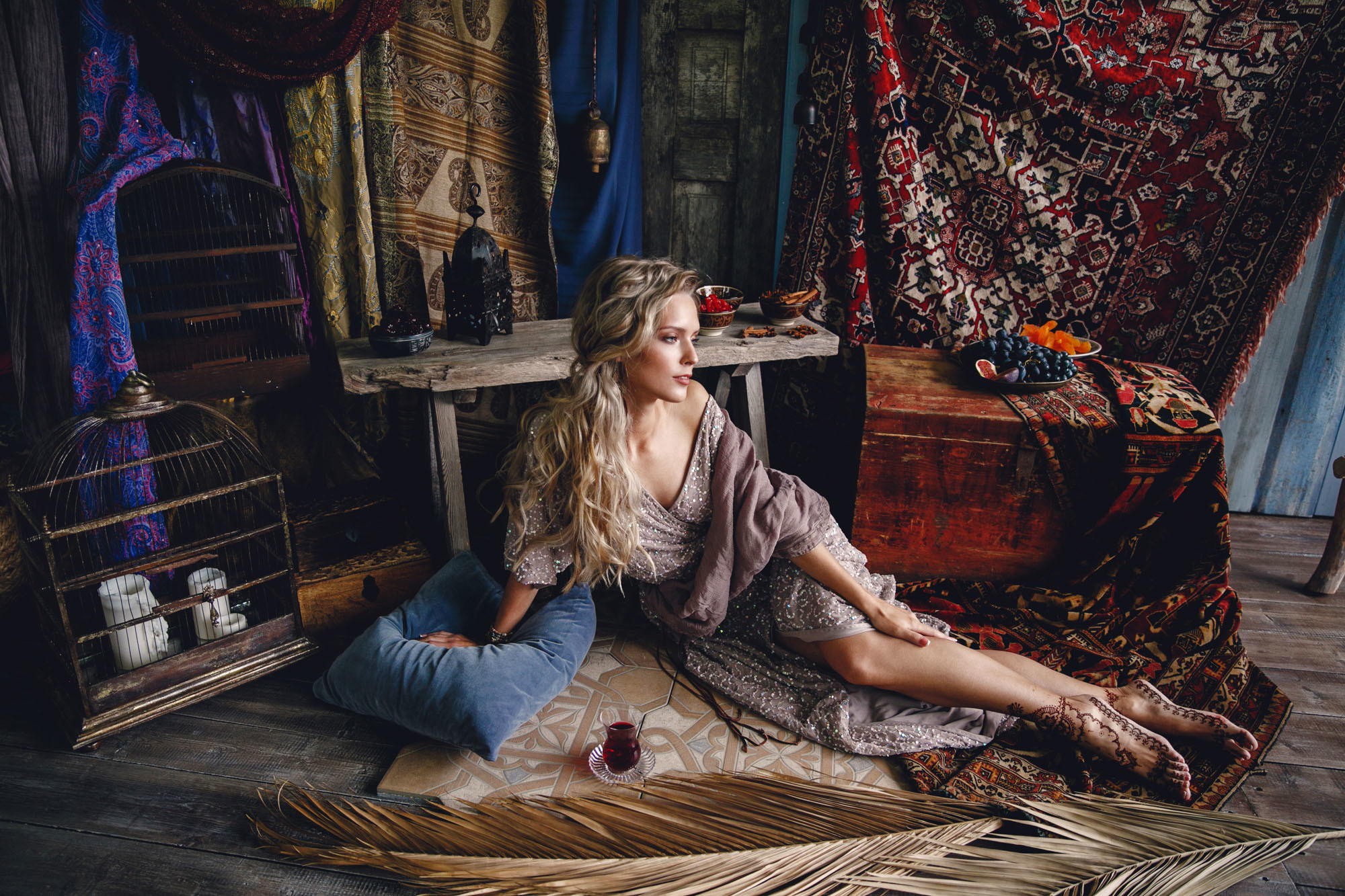 Фотосессия для девушки в восточном стиле