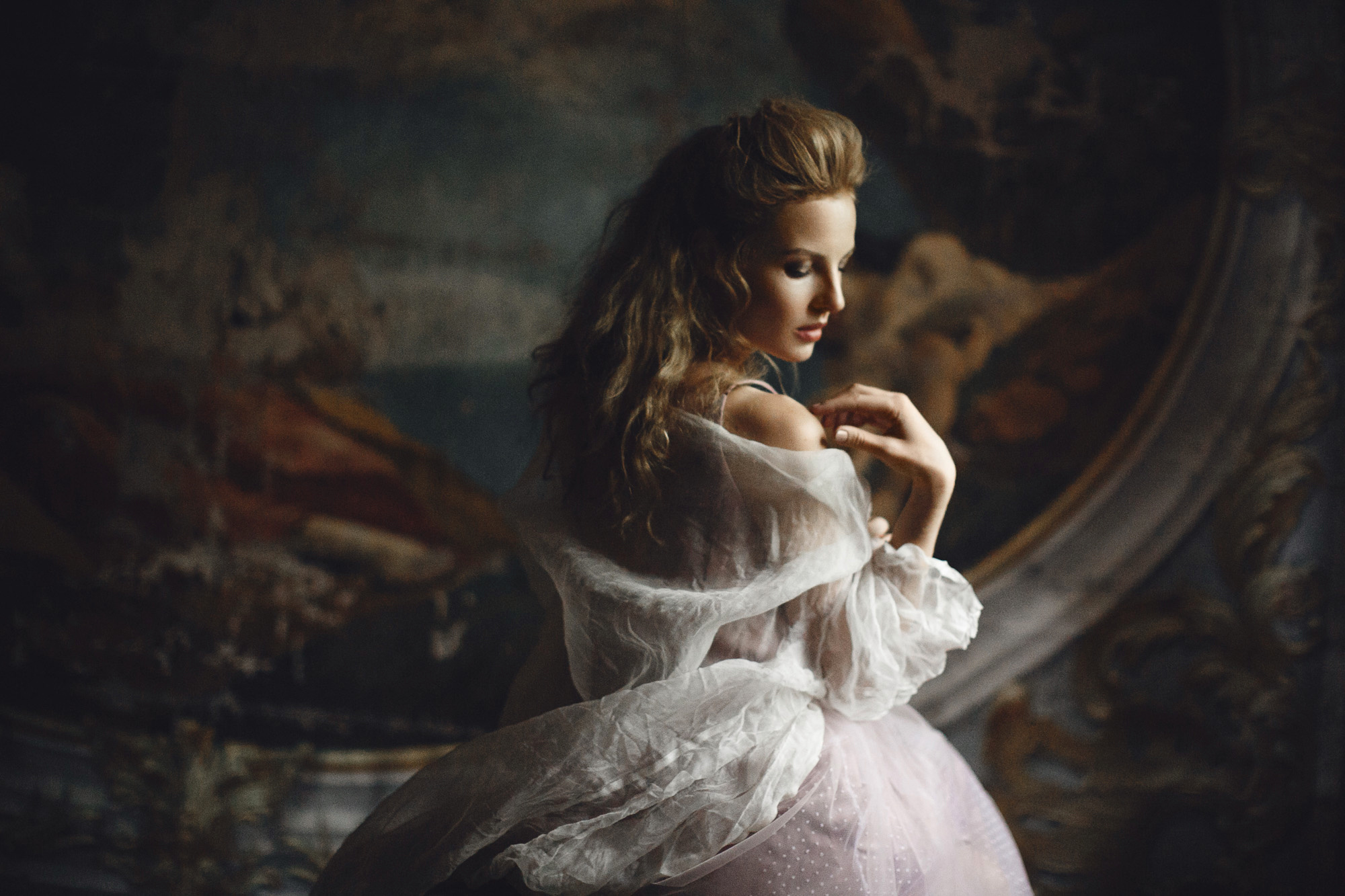 Фотосессия в усадьбе в стиле эпохи Возрождения