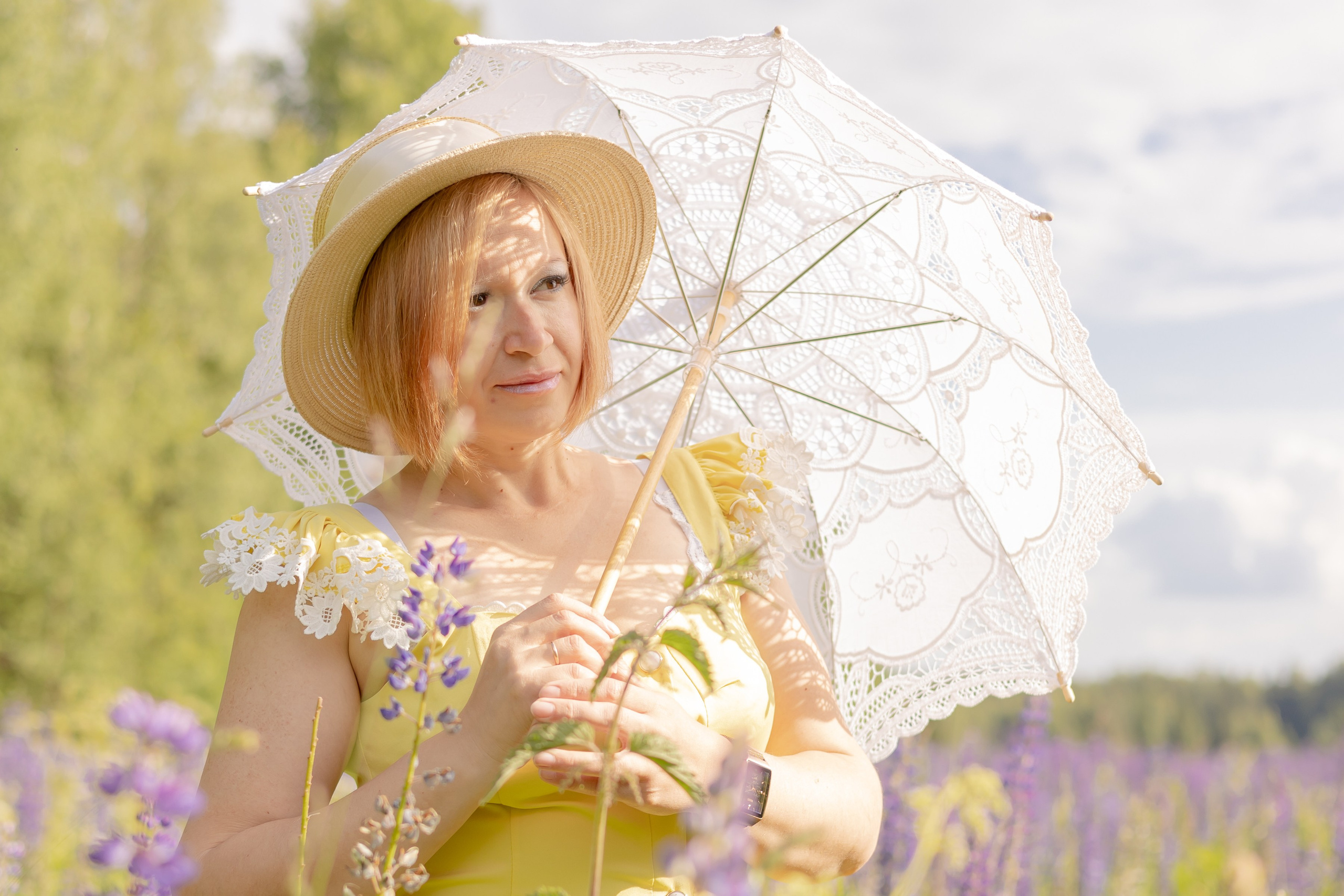 Фотосъемка в люпинах