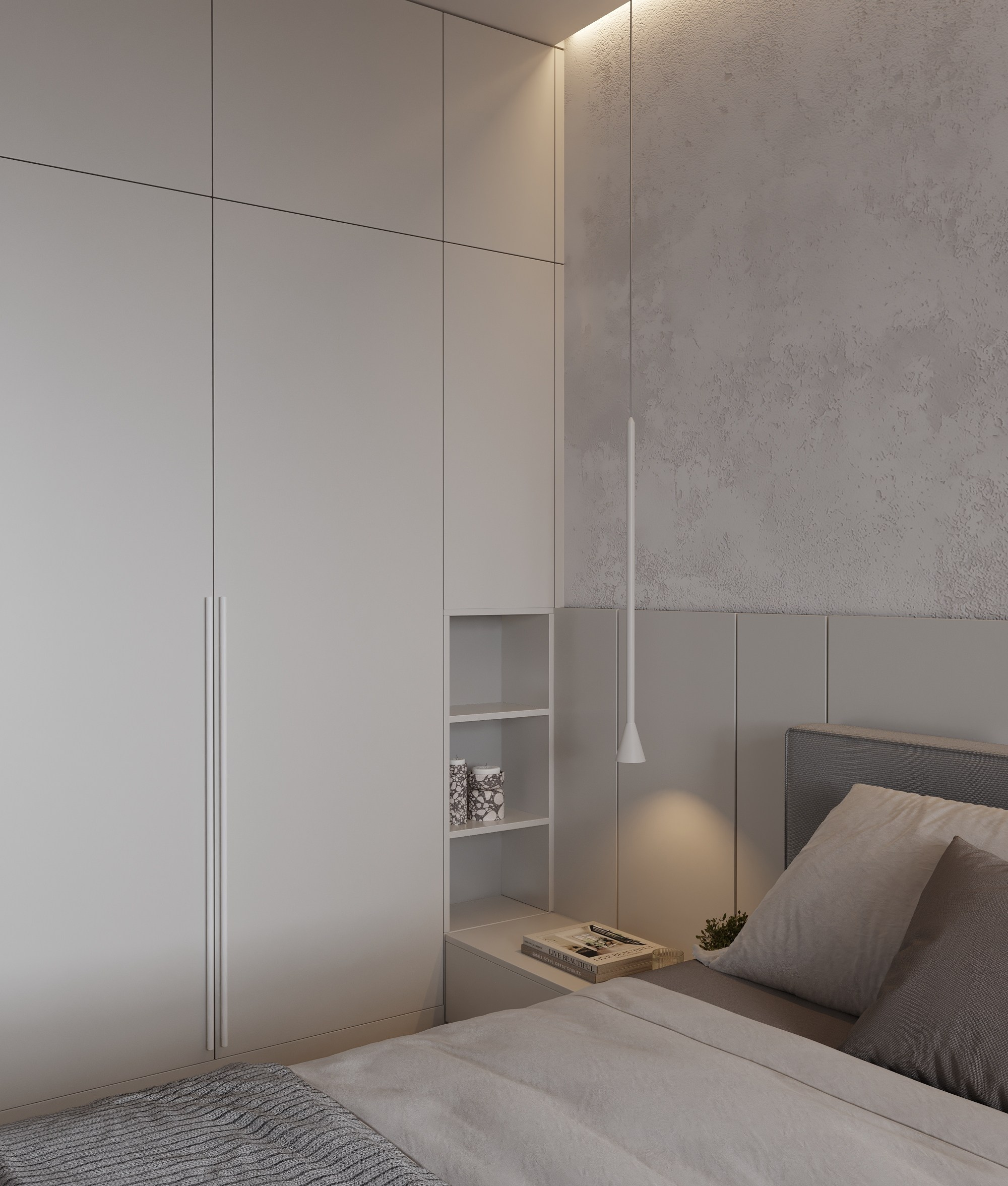 2-я Круговая, 67.3 кв.м. Дизайн интерьера, 3D-визуализация Владивосток