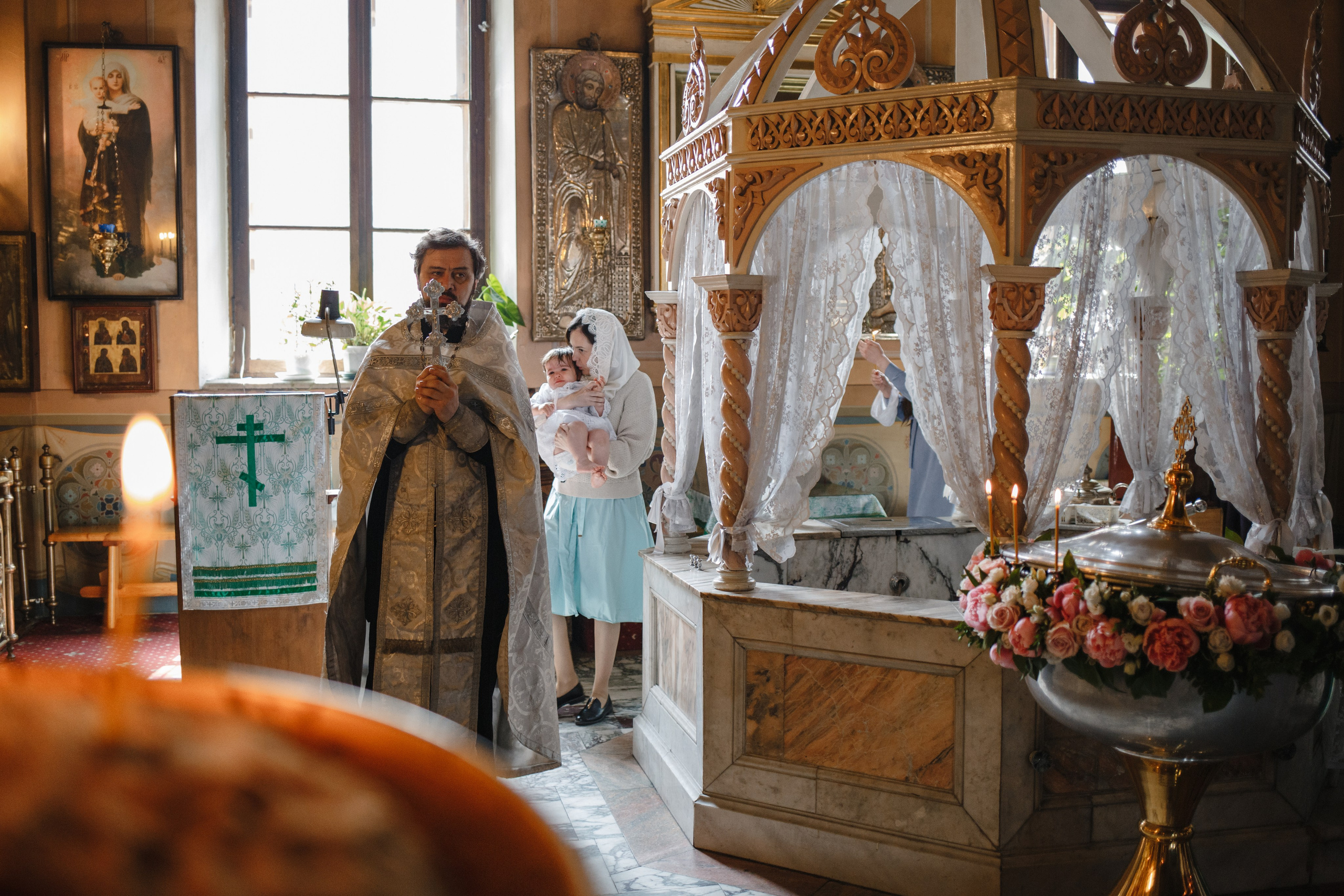 Крещение Валерии. Семейный фотограф Николаева Ольга