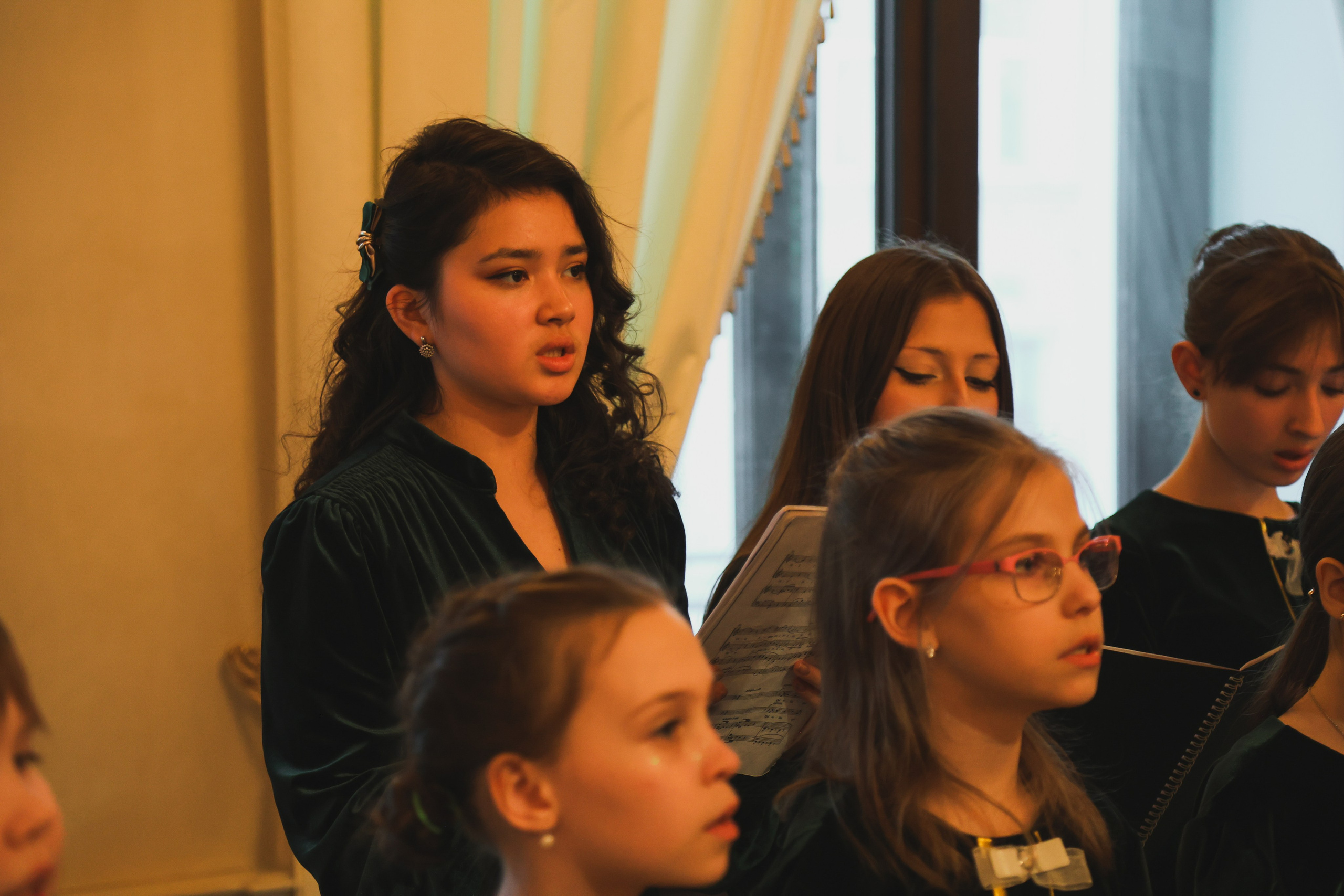 Выступление Детского хора Филармонического общества в особняке Мясникова. Репортажная съемка. Фотограф в Санкт-Петербурге Валерия Закатеева
