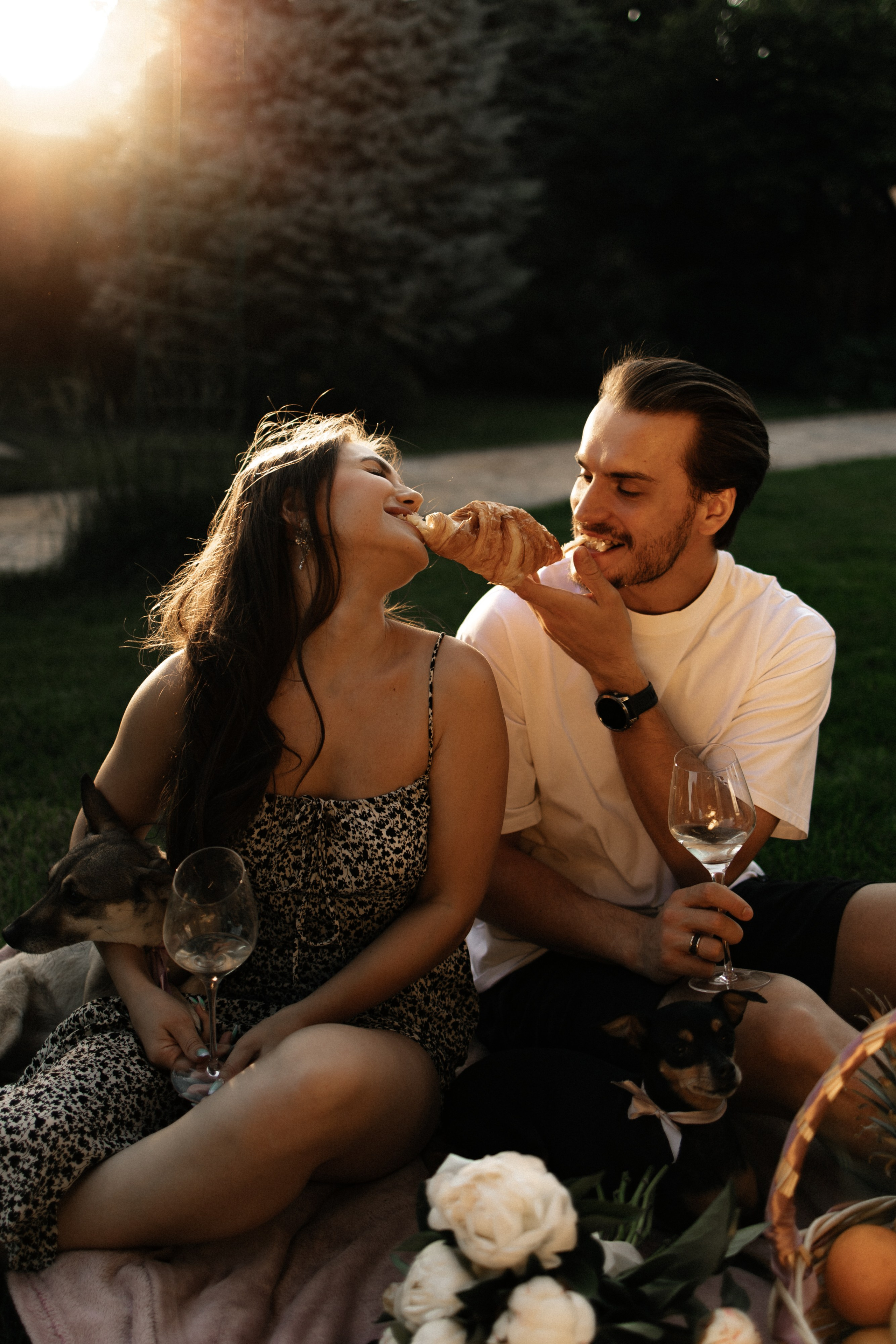 Love story с собачками. Семейный фотограф в Краснодаре Храмова Анна