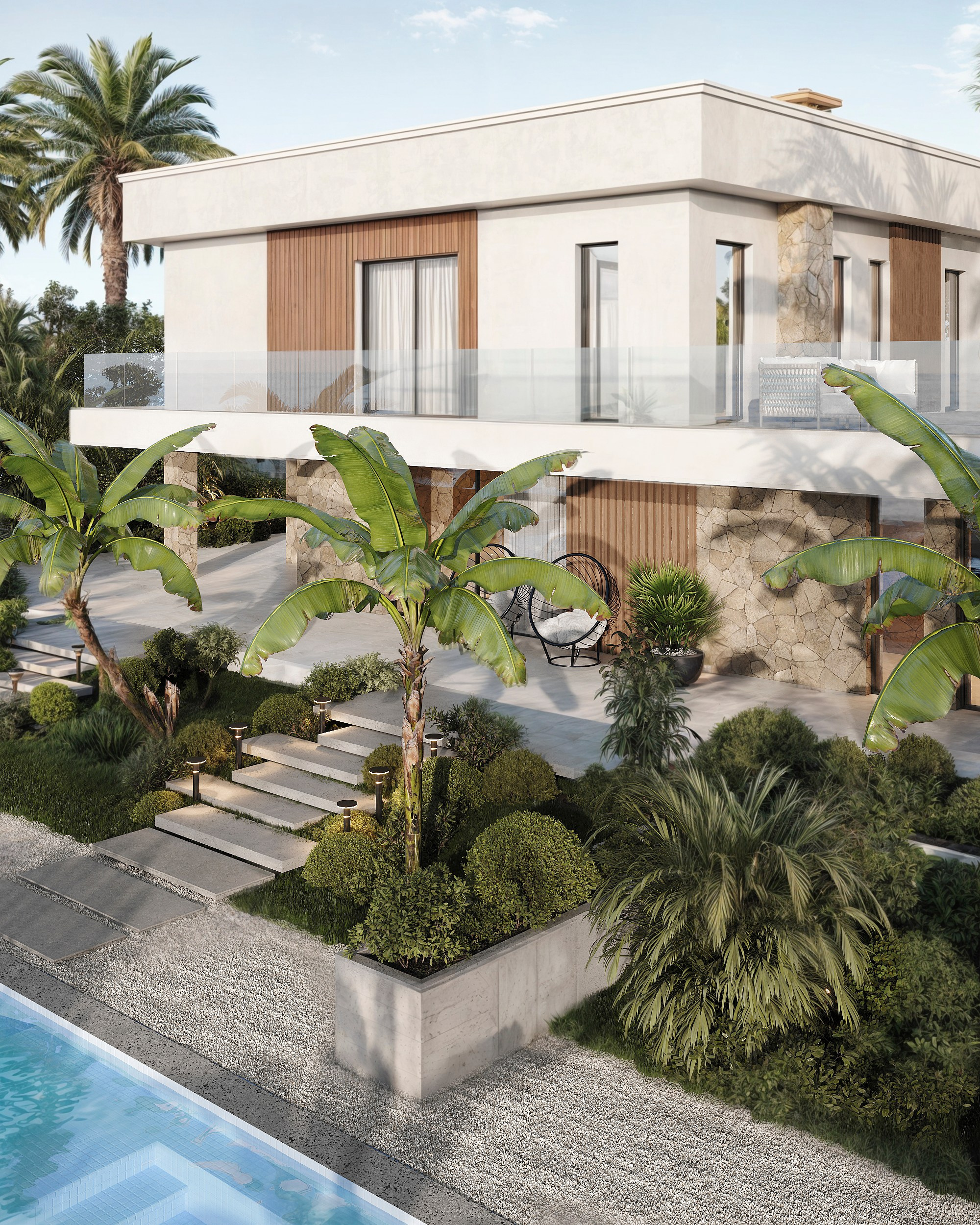 Сoastal residence. Solovets visualization