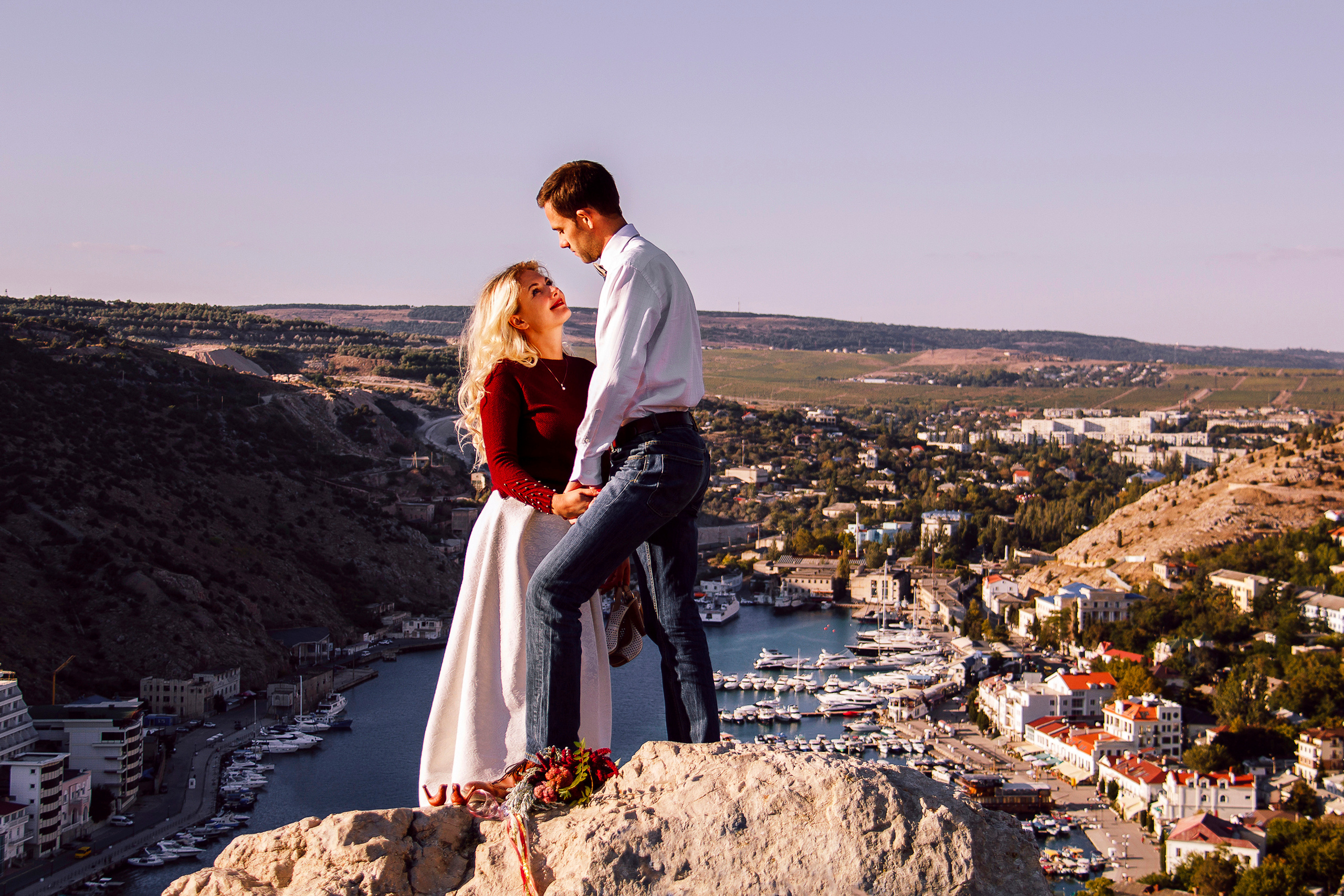 Анна и Володя в Балаклаве, Севастополь. Свадебный и семейный фотограф в Евпатории Зайцева Надежда