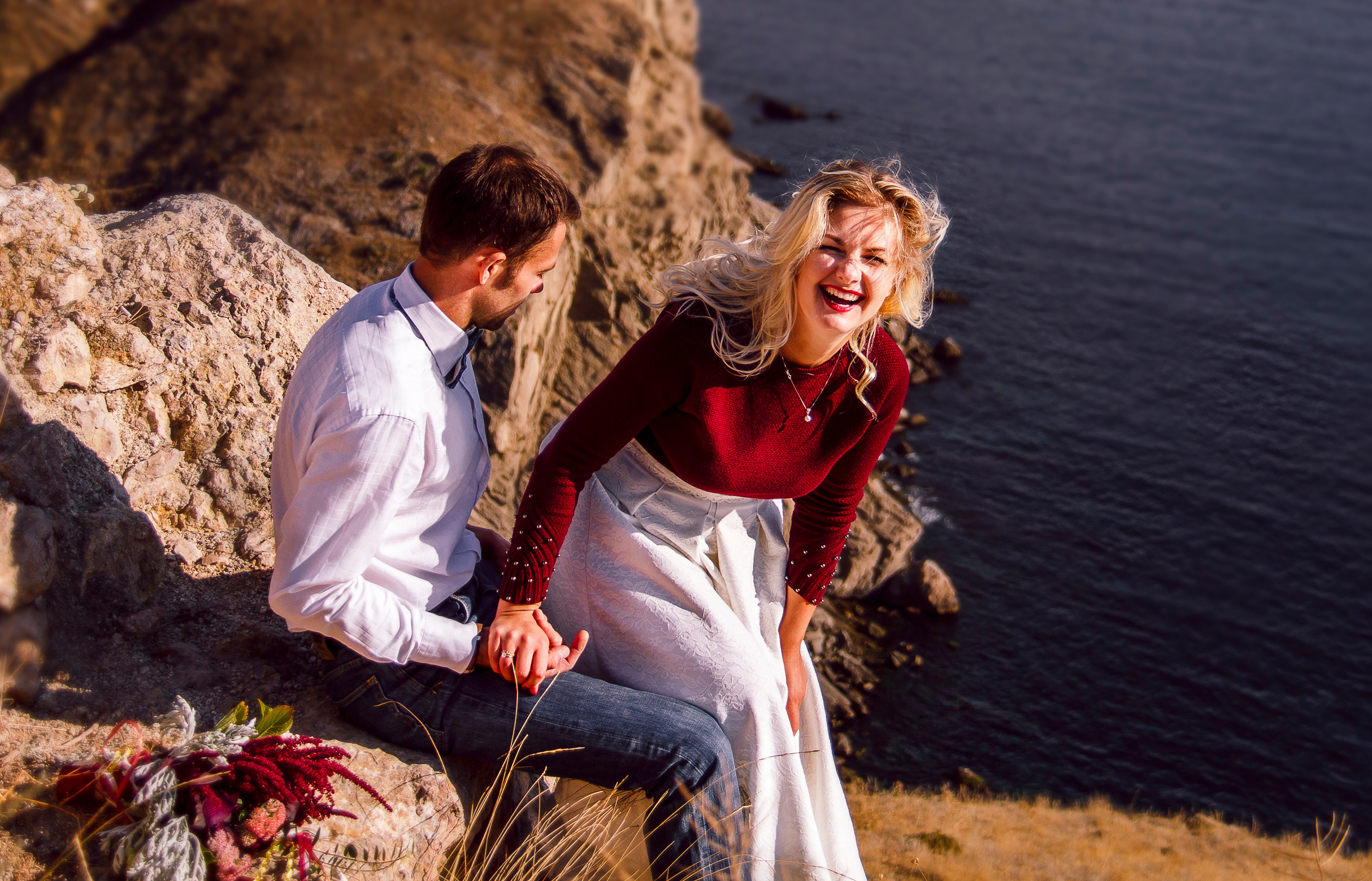 Анна и Володя в Балаклаве, Севастополь. Свадебный и семейный фотограф в Евпатории Зайцева Надежда