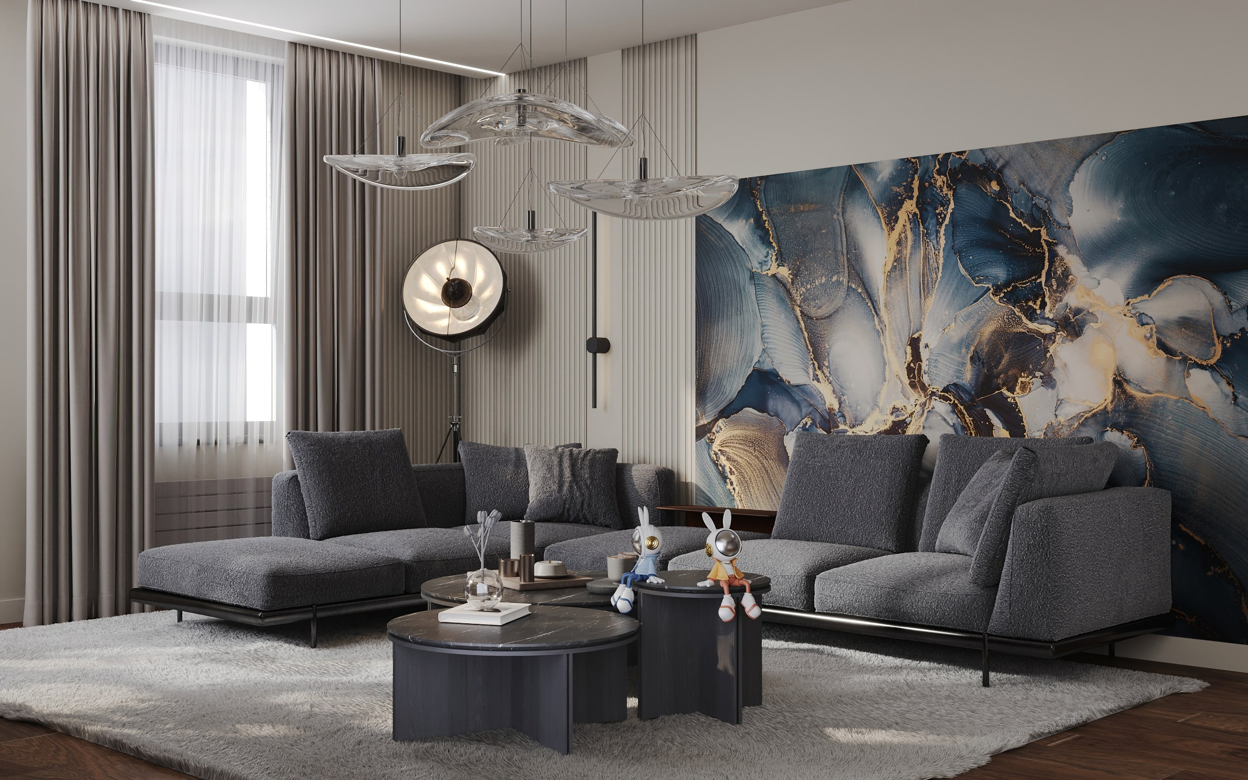 4-х комнатная квартира в Москве. Интерьерный 3Д Визуализатор Маргарита Оберемко