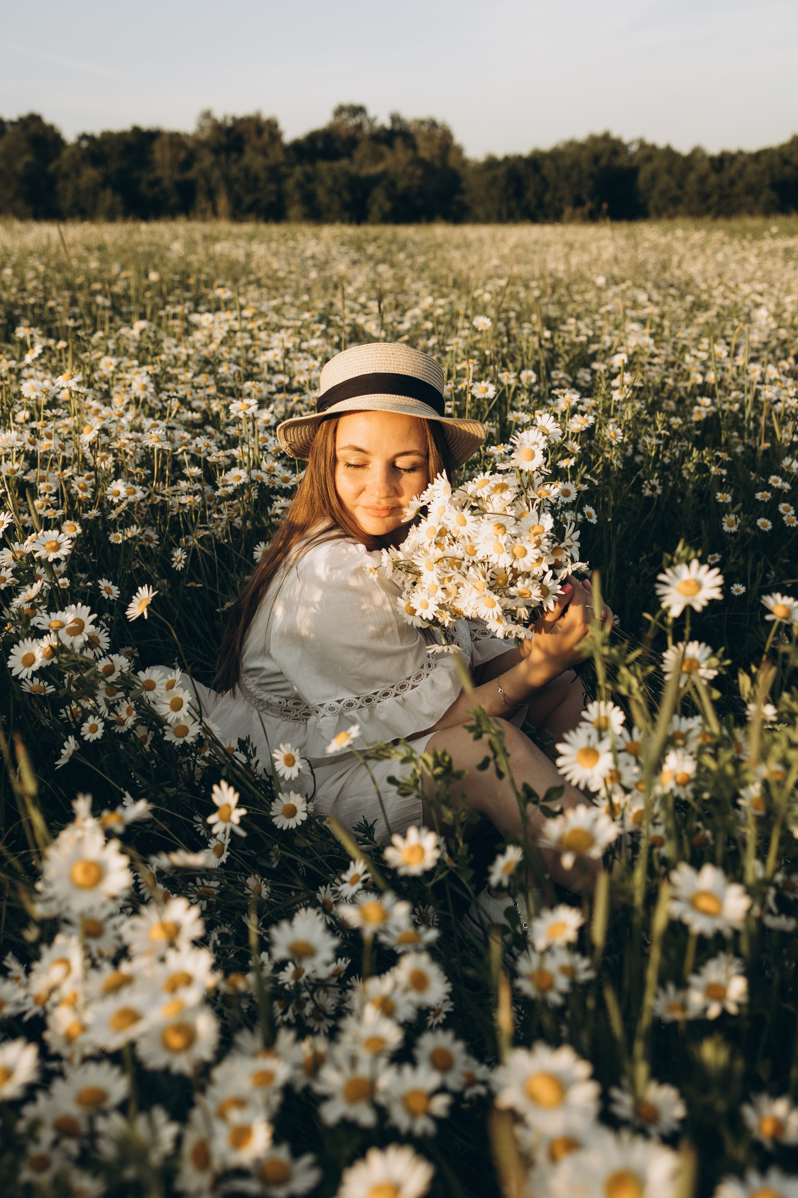 Маша и ромашки. Семейный фотограф в Москве Виктория Ястребинская