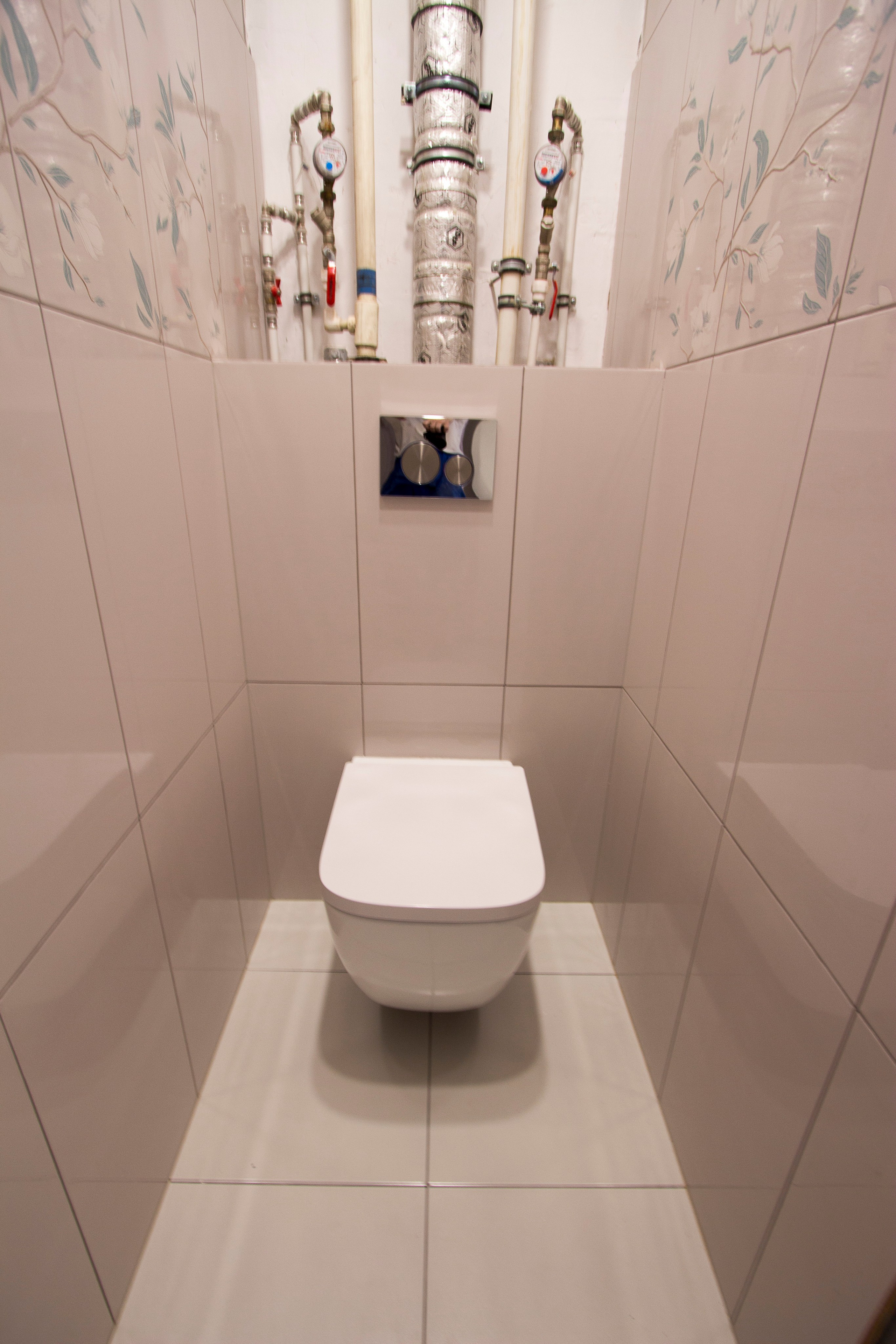 ремонт в маленьком туалете в Санкт-Петербурге