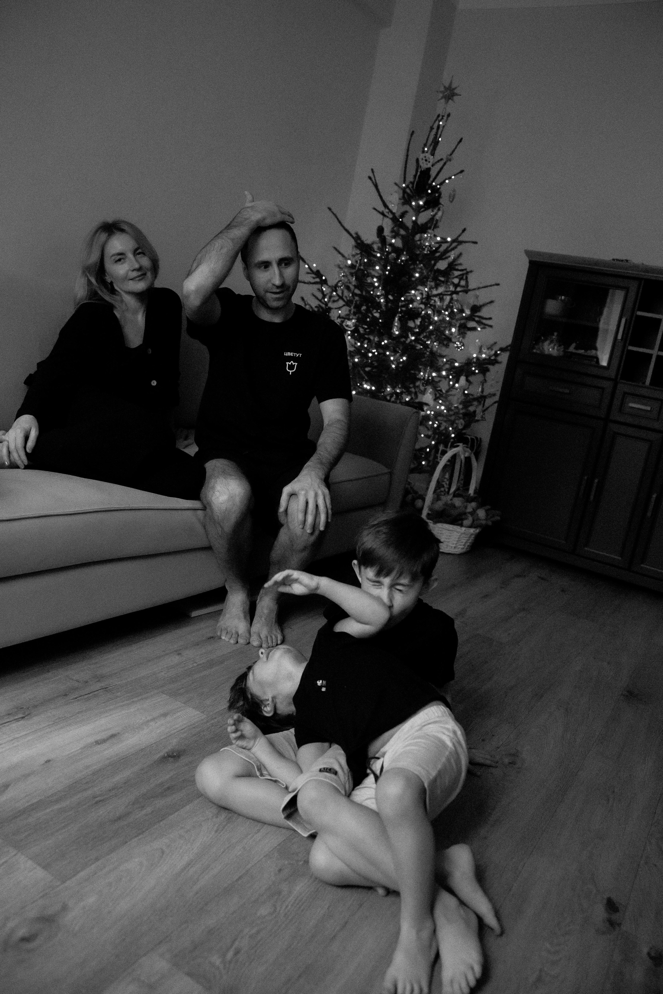 Домашняя новогодняя для Юлии. Семейный фотограф в Москве