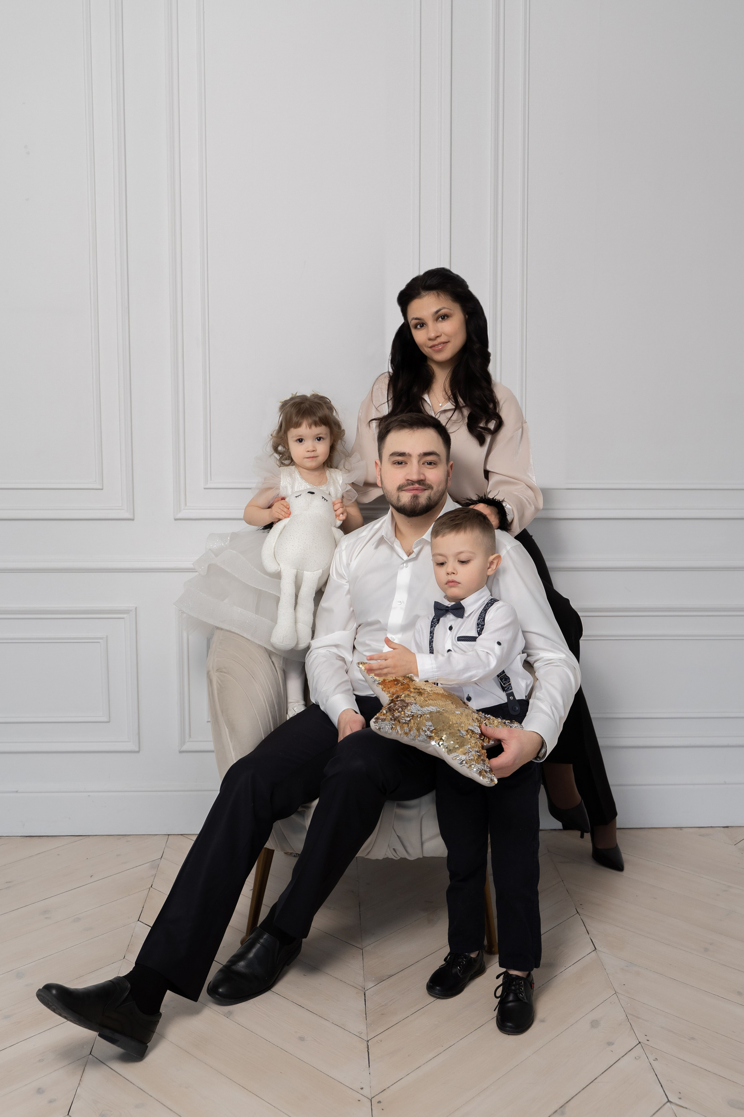 Саша, Гера, Лилиана и Арсений. Новогодняя фотосессия. Фотограф Татьяна Мамонтова