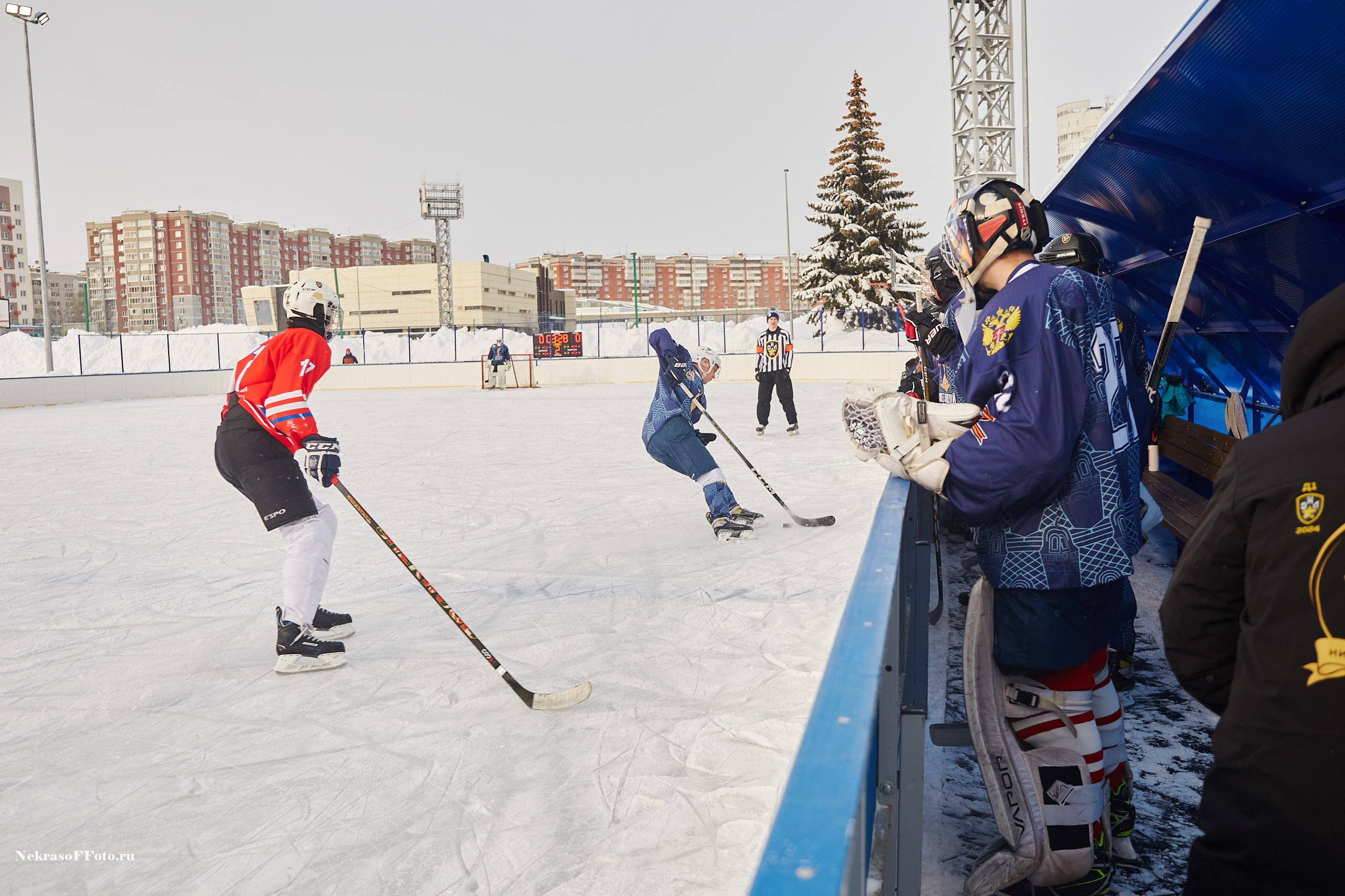 Турнир по хоккею «Русская классика» в рамках Офицерской хоккейной лиги. Спортивный фотограф Некрасов Денис