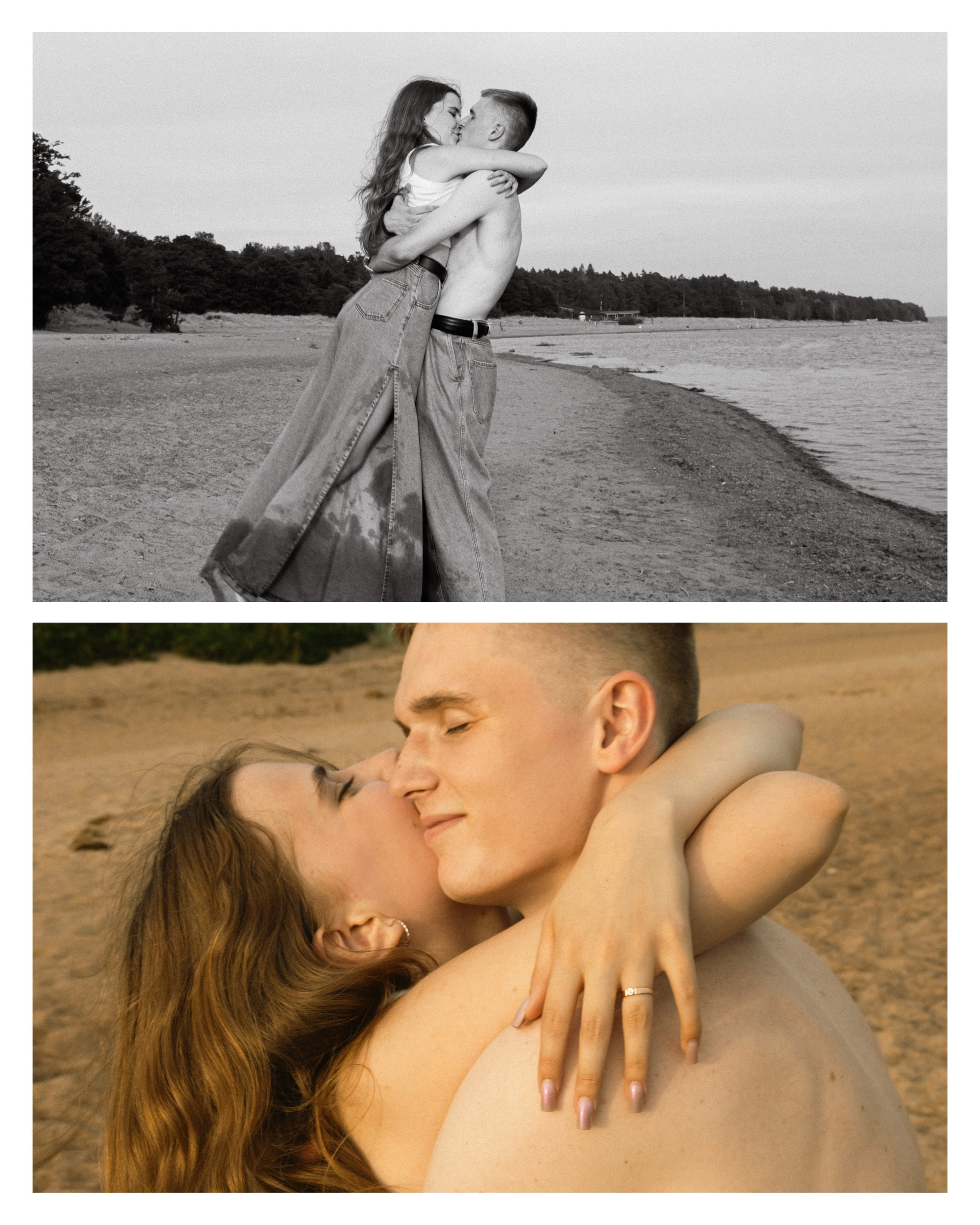 Максим и Анастасия на берегу Финского залива. Varygraphy