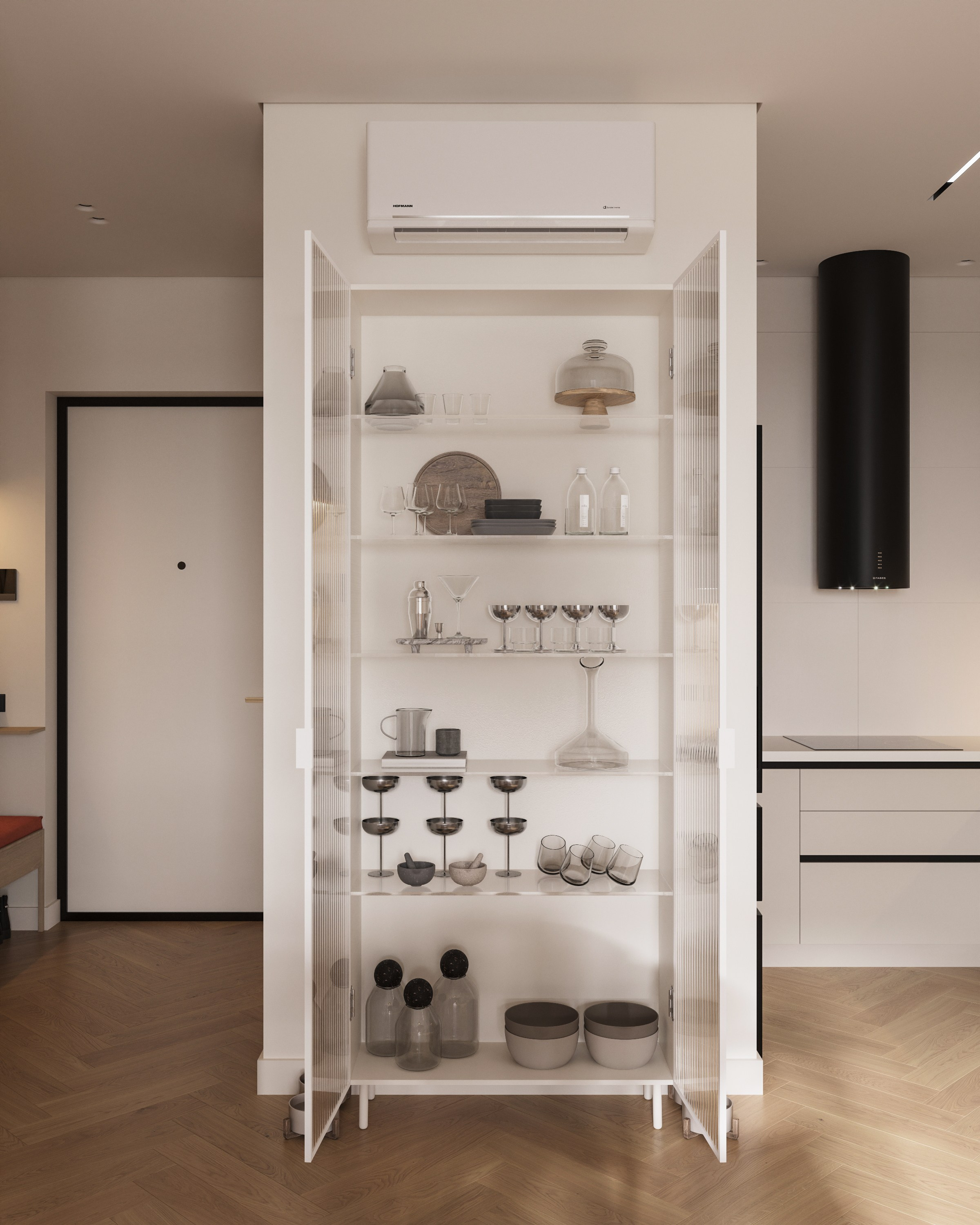 ЖК «Black River» | Living room. 3D визуализация интерьеров — Ирина