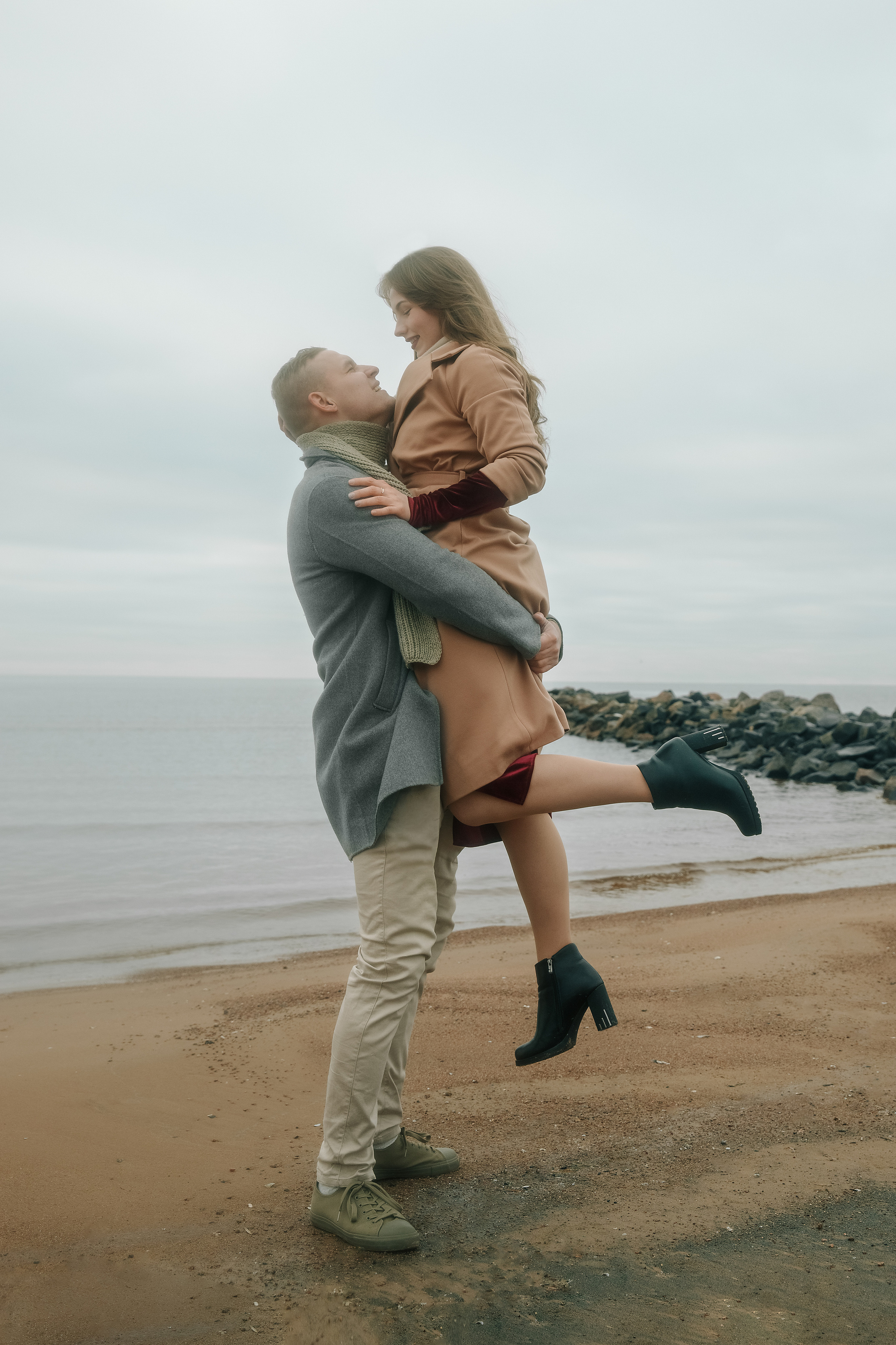 Юля и Денис — лав стори на Финском заливе. Свадебный и портретный фотограф в Санкт-Петербурге Анна Демьянова