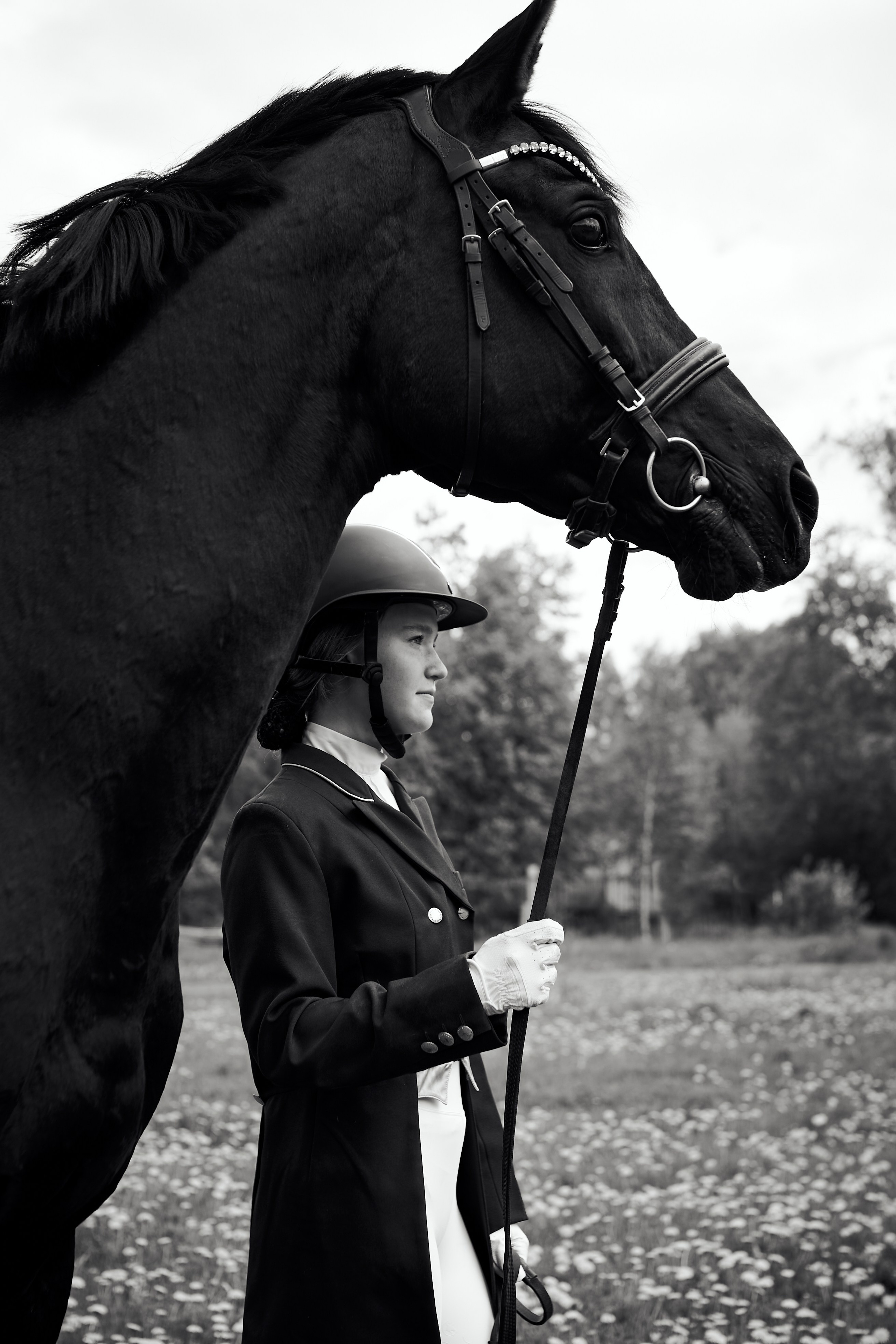 Полина и Парламент. Фотосессии с лошадьми в Москве, Новосибирске