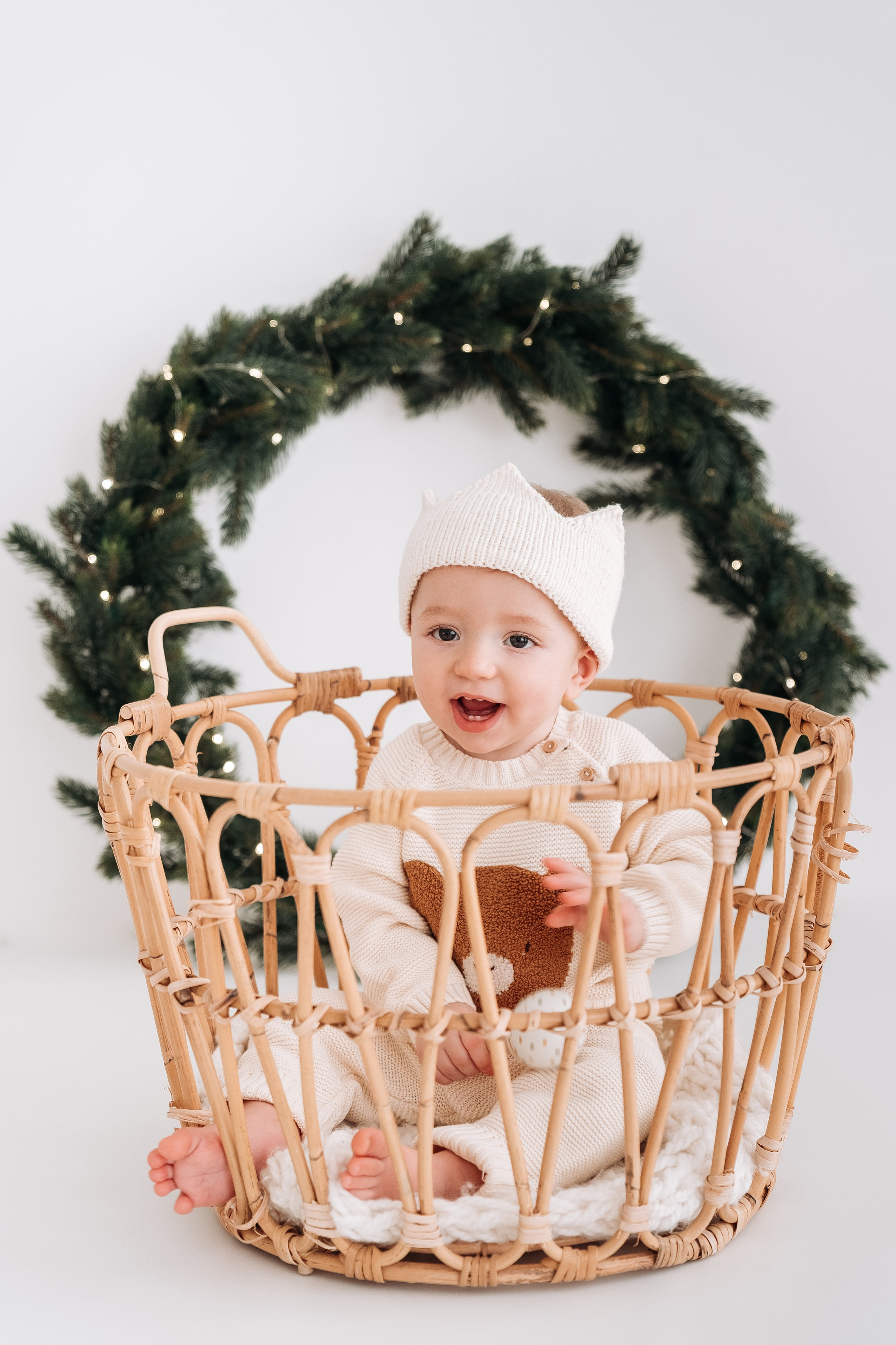 Новогодняя детская фотосессия для Феди. Семейный фотограф СПб Анастасия Василь. Фотосессия на годик