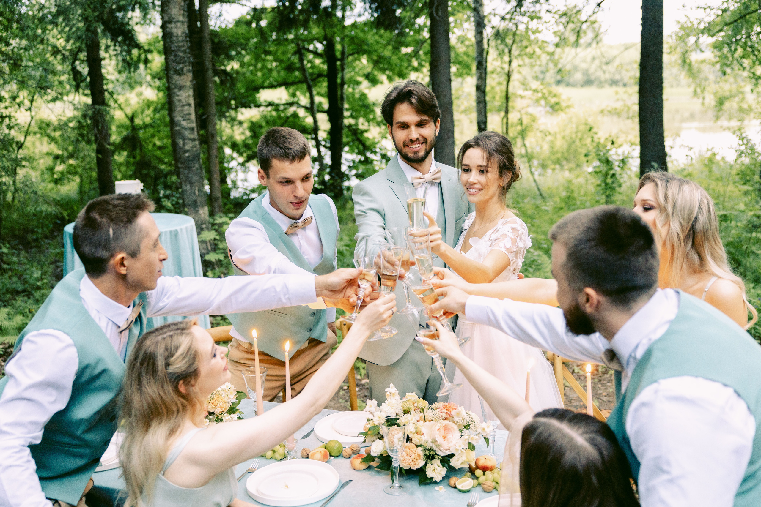 Свадьба в лесу. Репортажный и студийный фотограф в Москве — Софи
