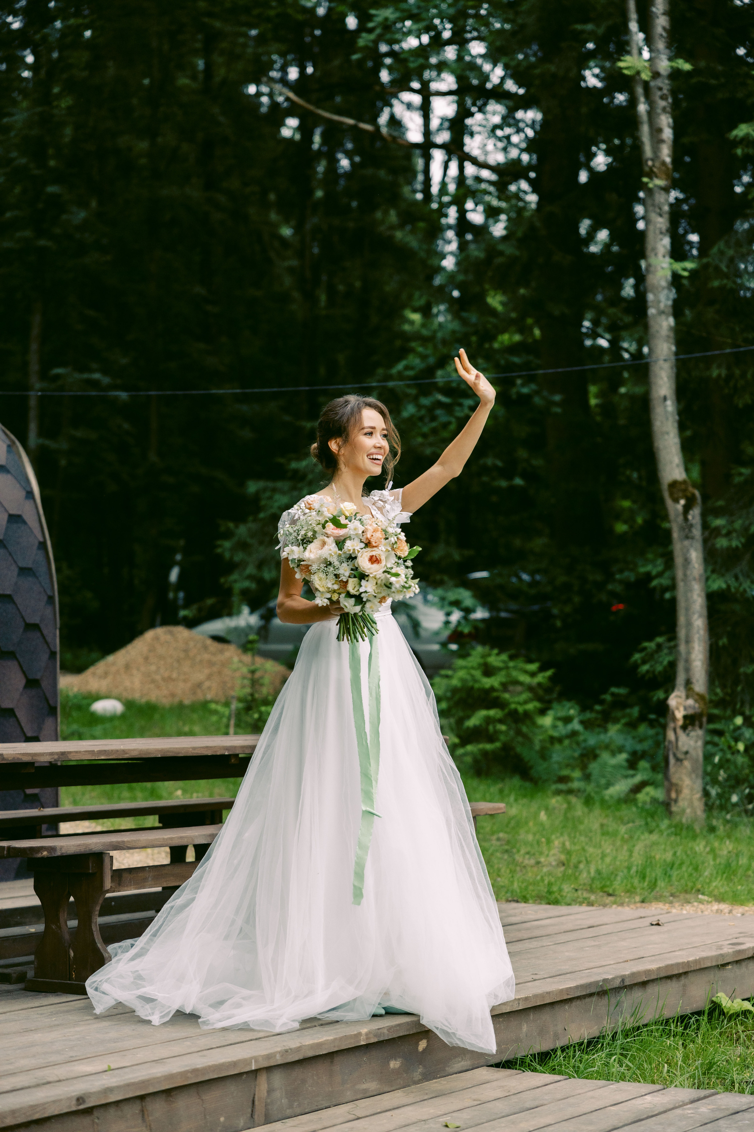 Свадьба в лесу. Репортажный и студийный фотограф в Москве — Софи