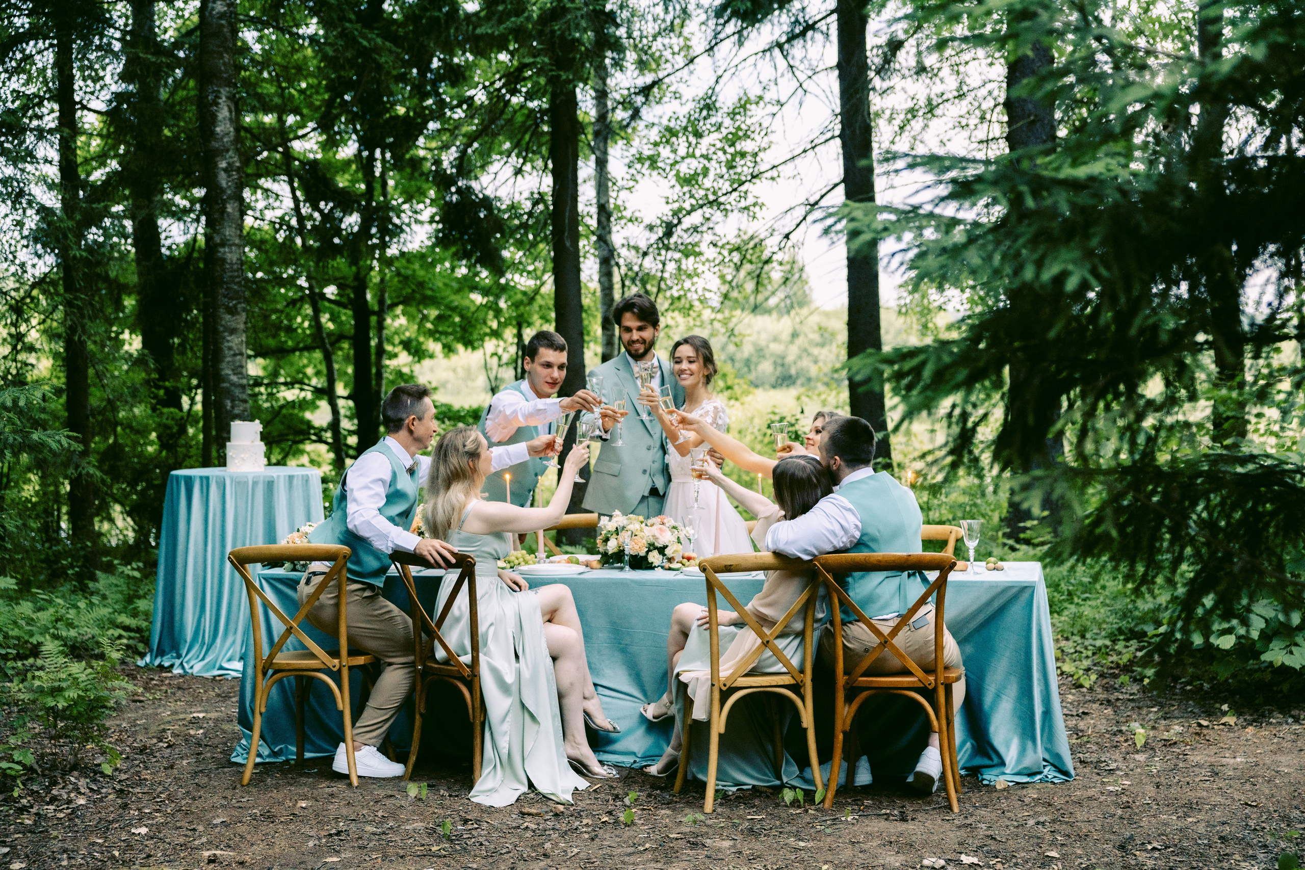 Свадьба в лесу. Репортажный и студийный фотограф в Москве — Софи