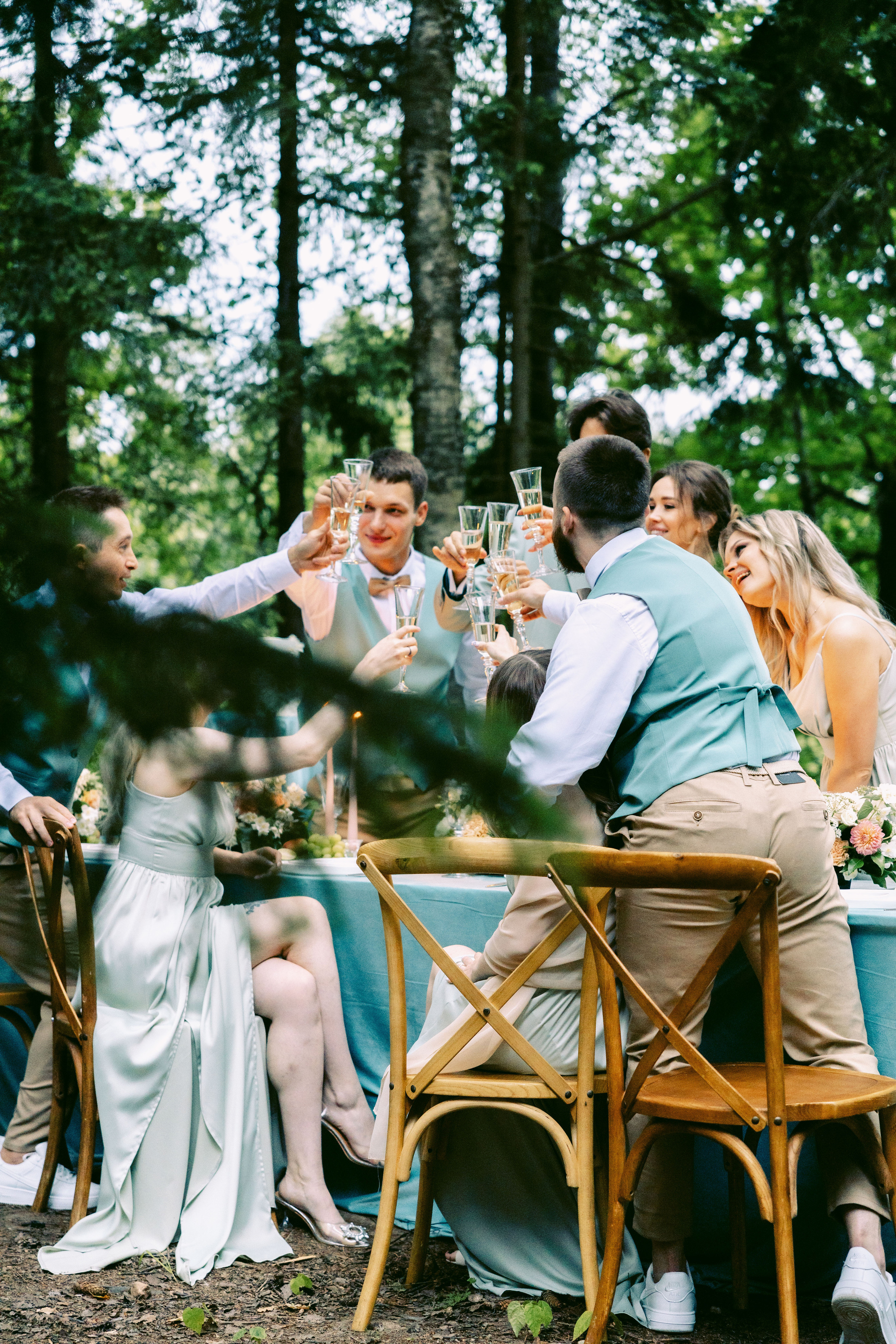 Свадьба в лесу. Репортажный и студийный фотограф в Москве — Софи
