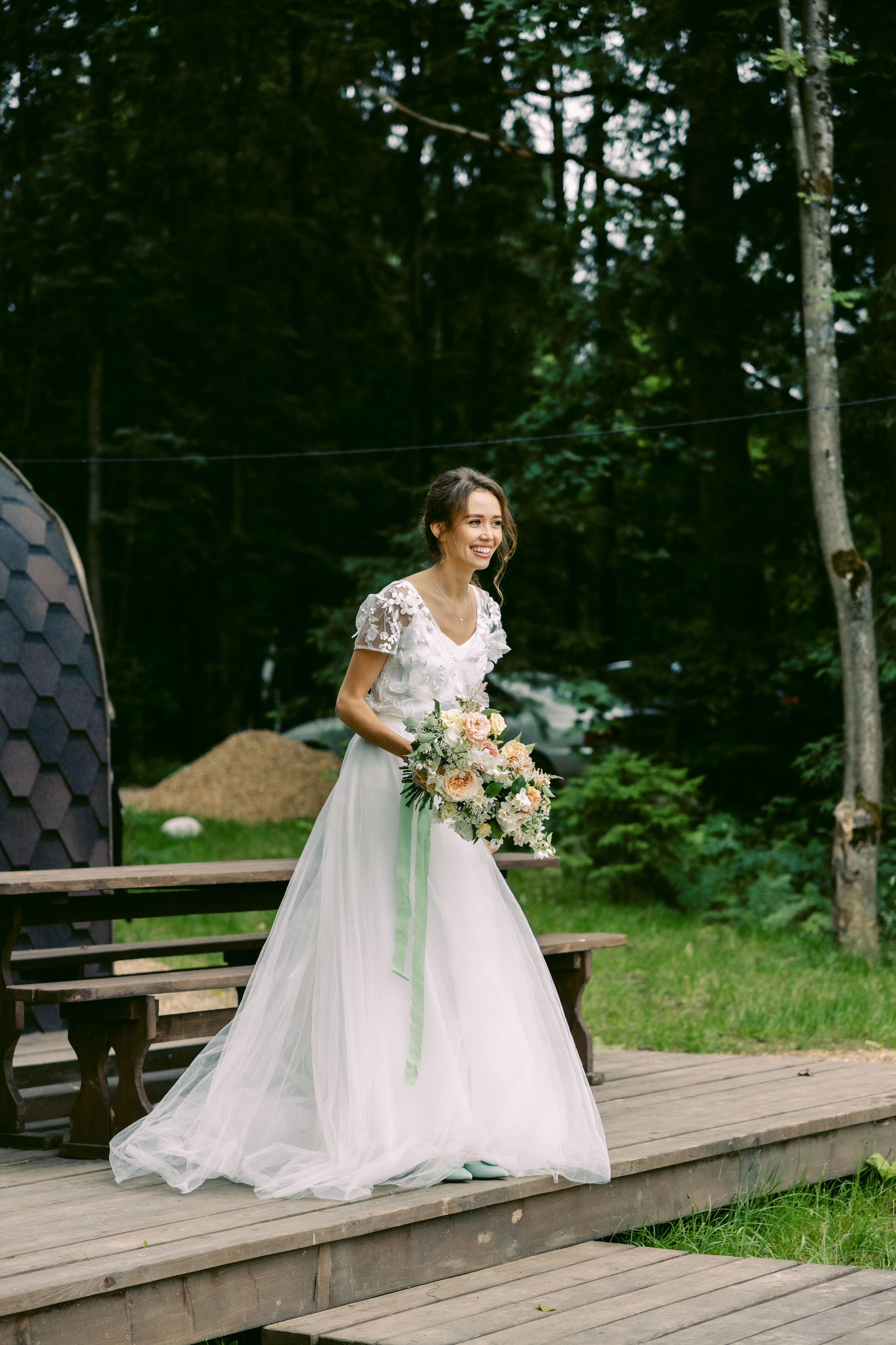 Свадьба в лесу. Репортажный и студийный фотограф в Москве — Софи