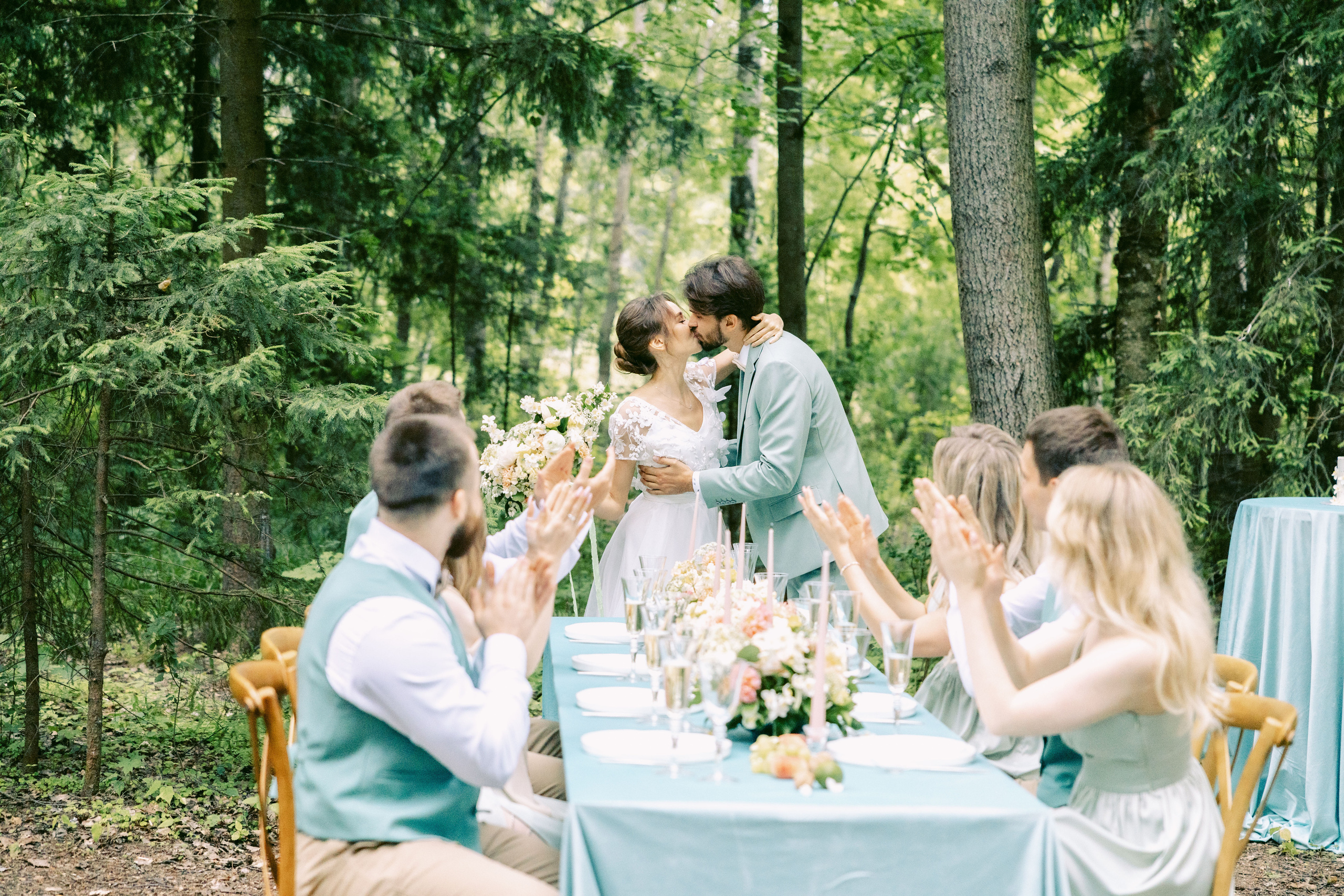 Свадьба в лесу. Репортажный и студийный фотограф в Москве — Софи