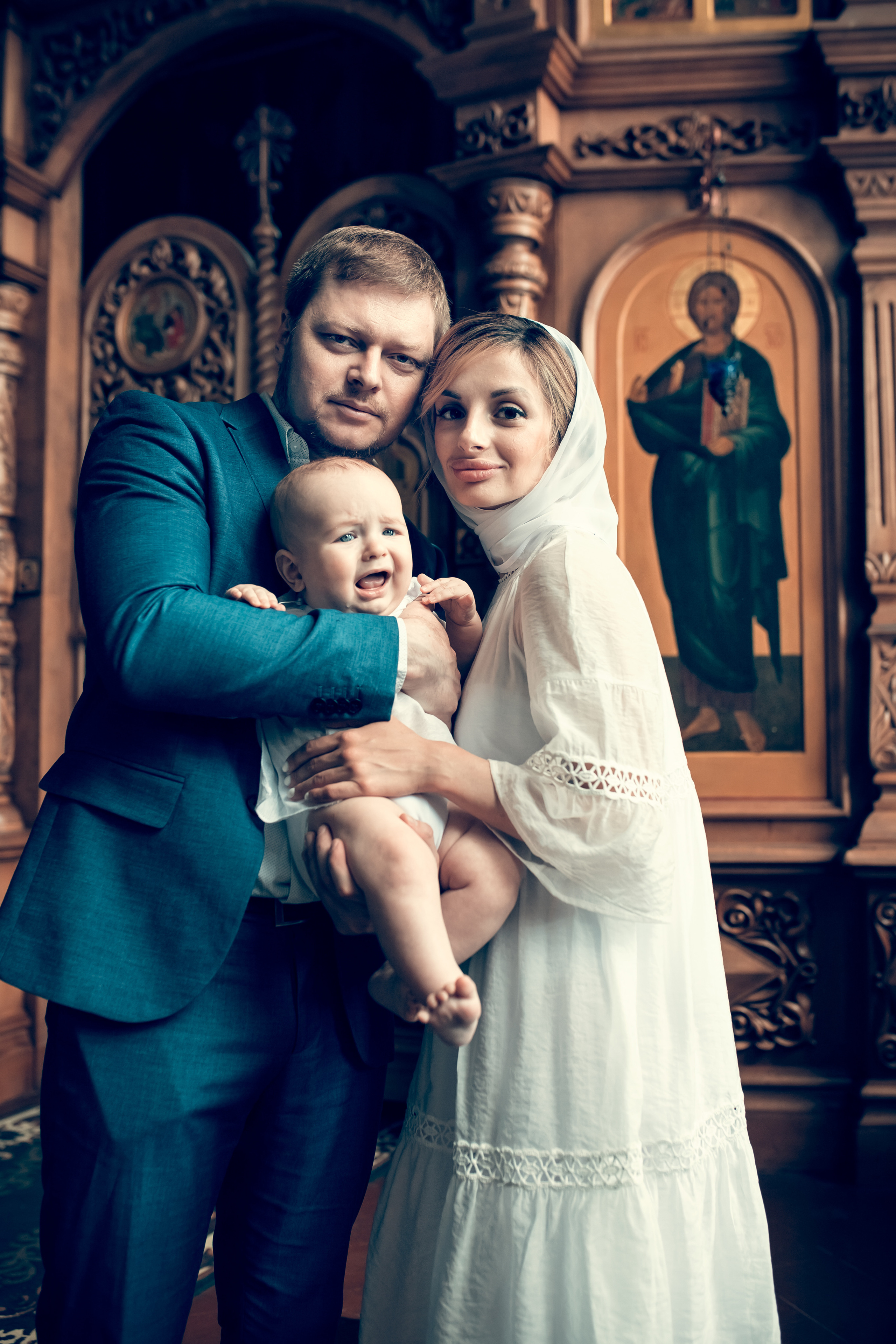 Крещение младенца Степана в Соборе Александра Невского. Екатерина Крапивина фотограф церковных Таинств в Нижний Новгороде