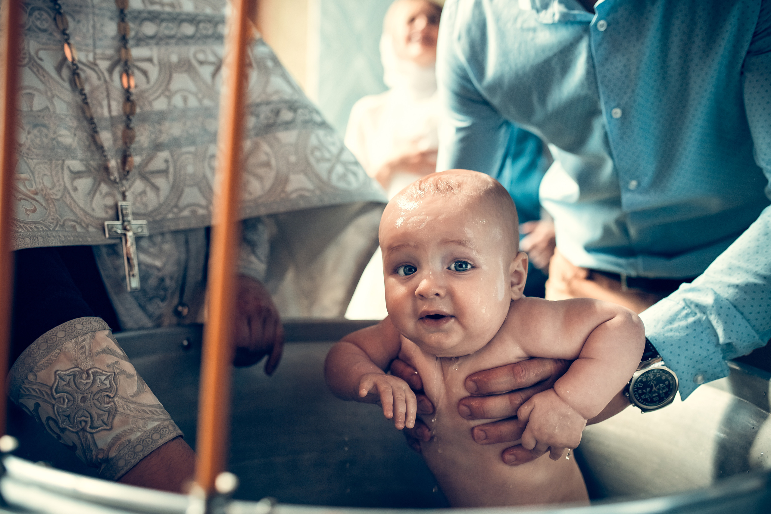 Крещение младенца Степана в Соборе Александра Невского. Екатерина Крапивина фотограф церковных Таинств в Нижний Новгороде