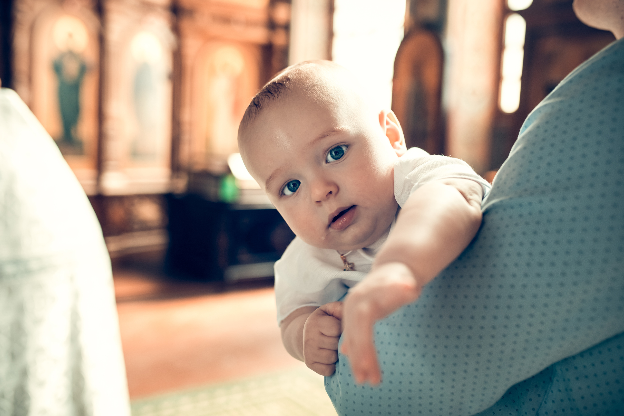 Крещение младенца Степана в Соборе Александра Невского. Екатерина Крапивина фотограф церковных Таинств в Нижний Новгороде