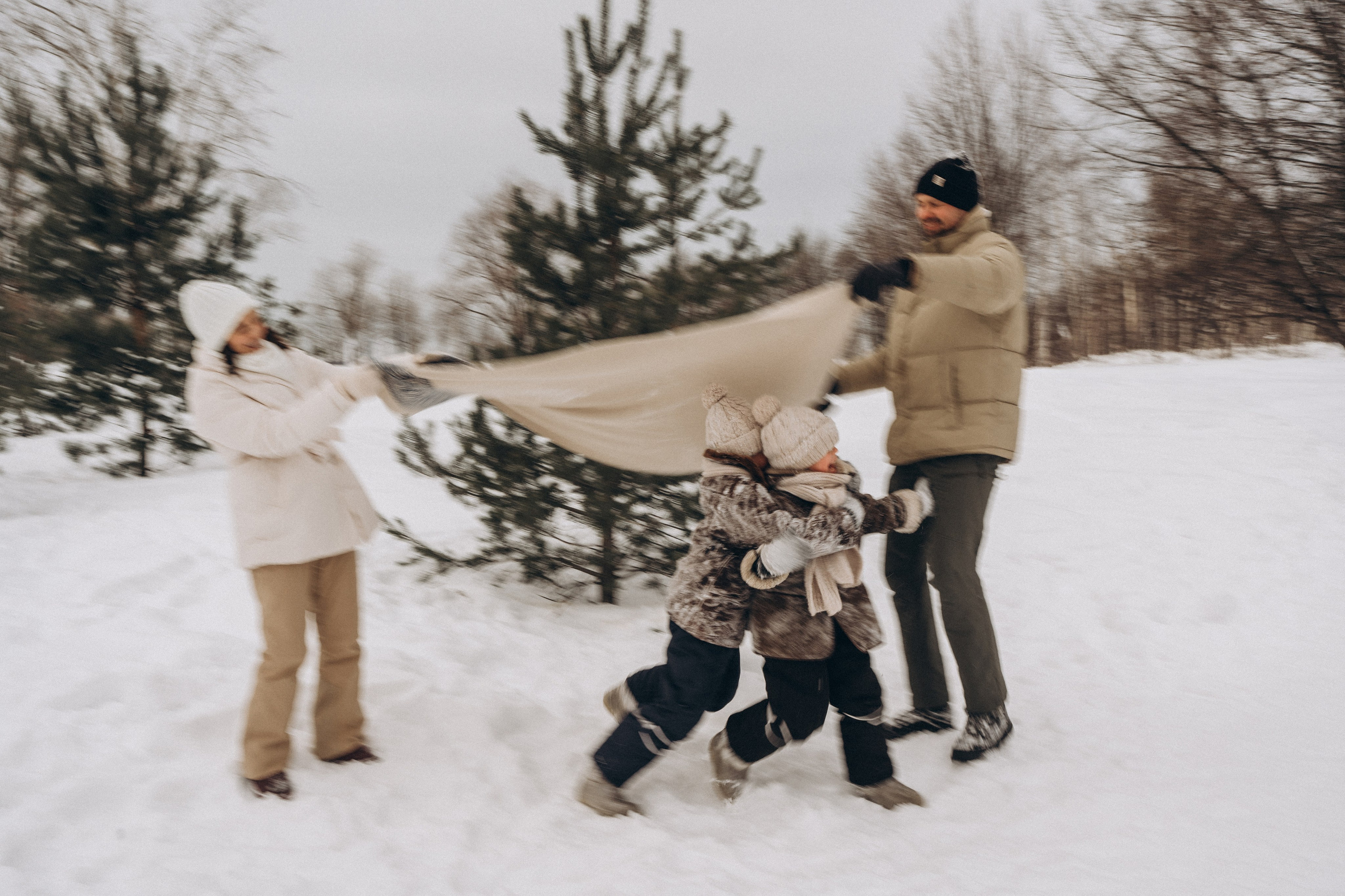 Зимняя семейная фотосессия. Детский, семейный и ньюборн фотограф в Москве Юлия Шуарт