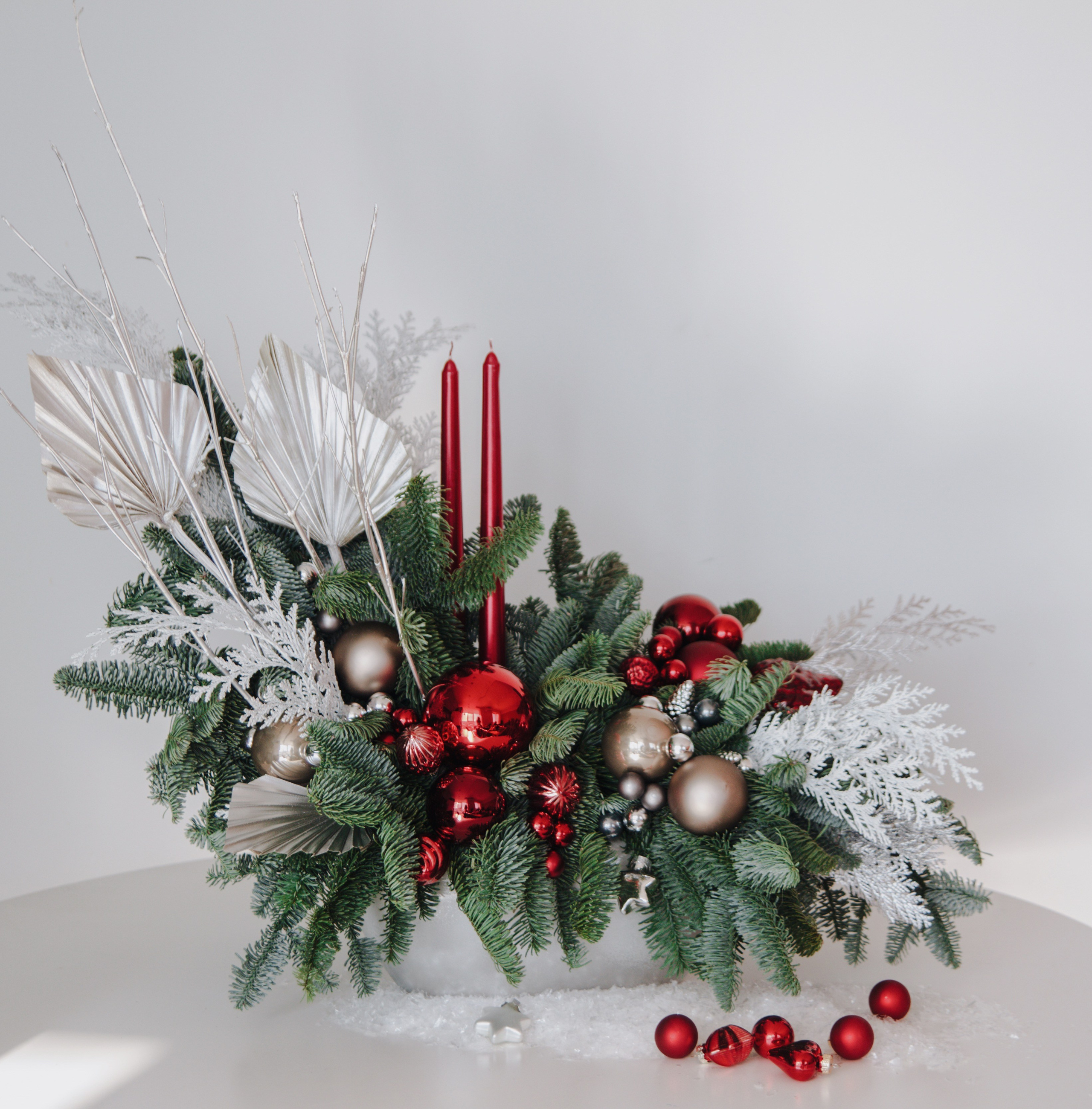 Новогодние композиции. Ксения Почтарь. Декоратор и флорист, город Владивосток