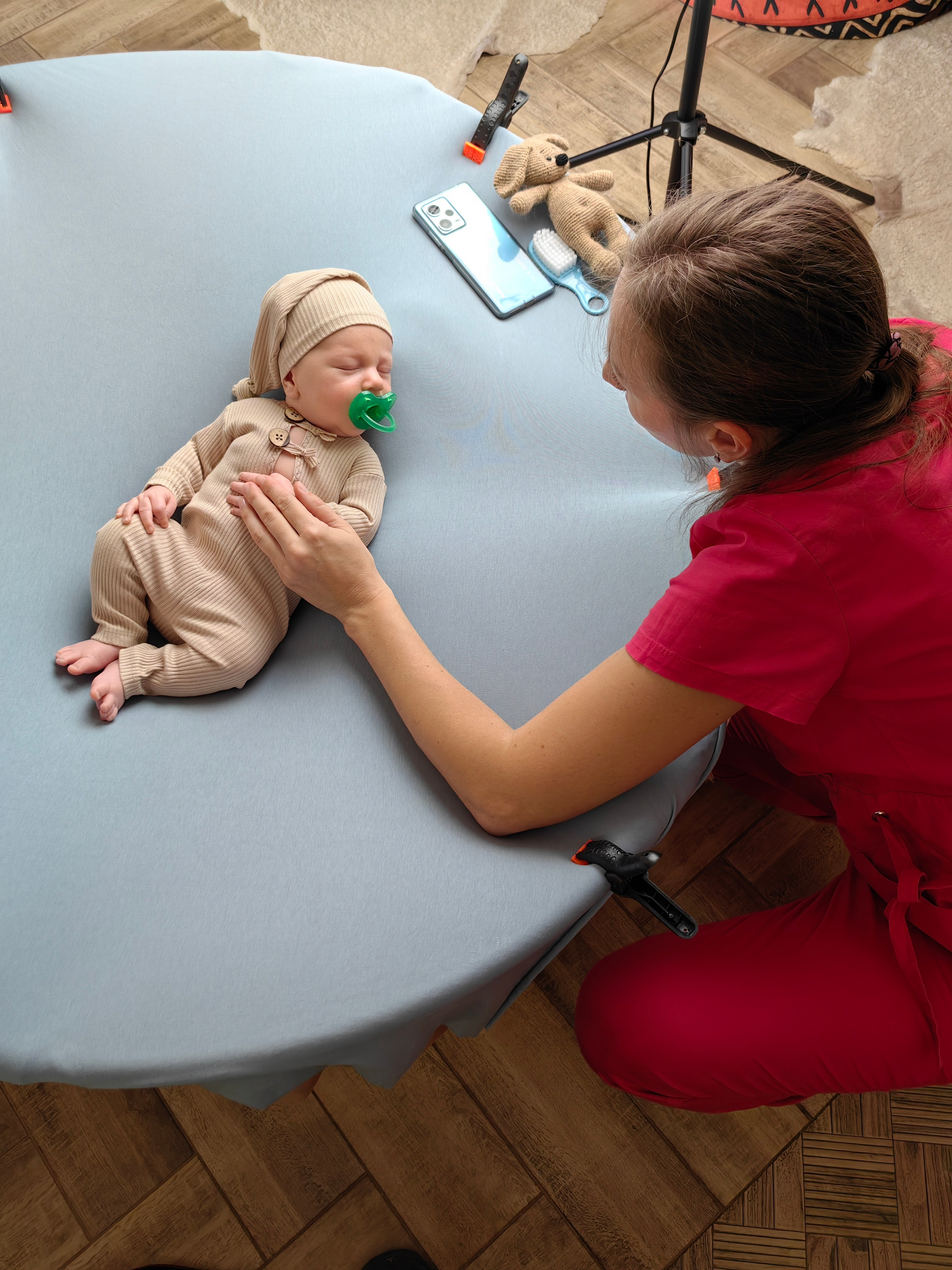 История одной съёмки (бэкстейдж). Фотограф новорождённых Анапа Елена Кушнарь