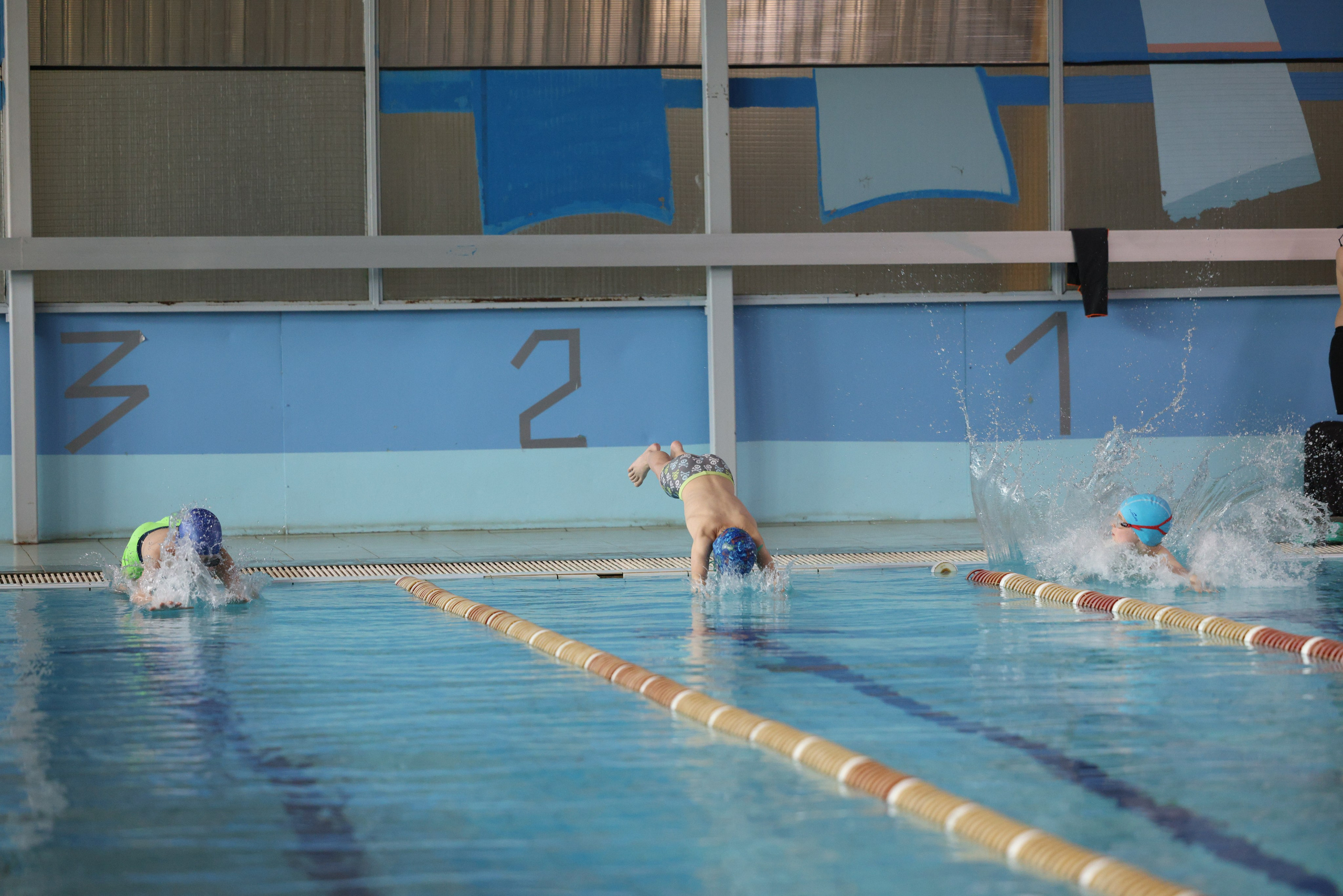 Веселый дельфин. Плавание. Дети 8-9 лет. Фотограф Александр Заломаев