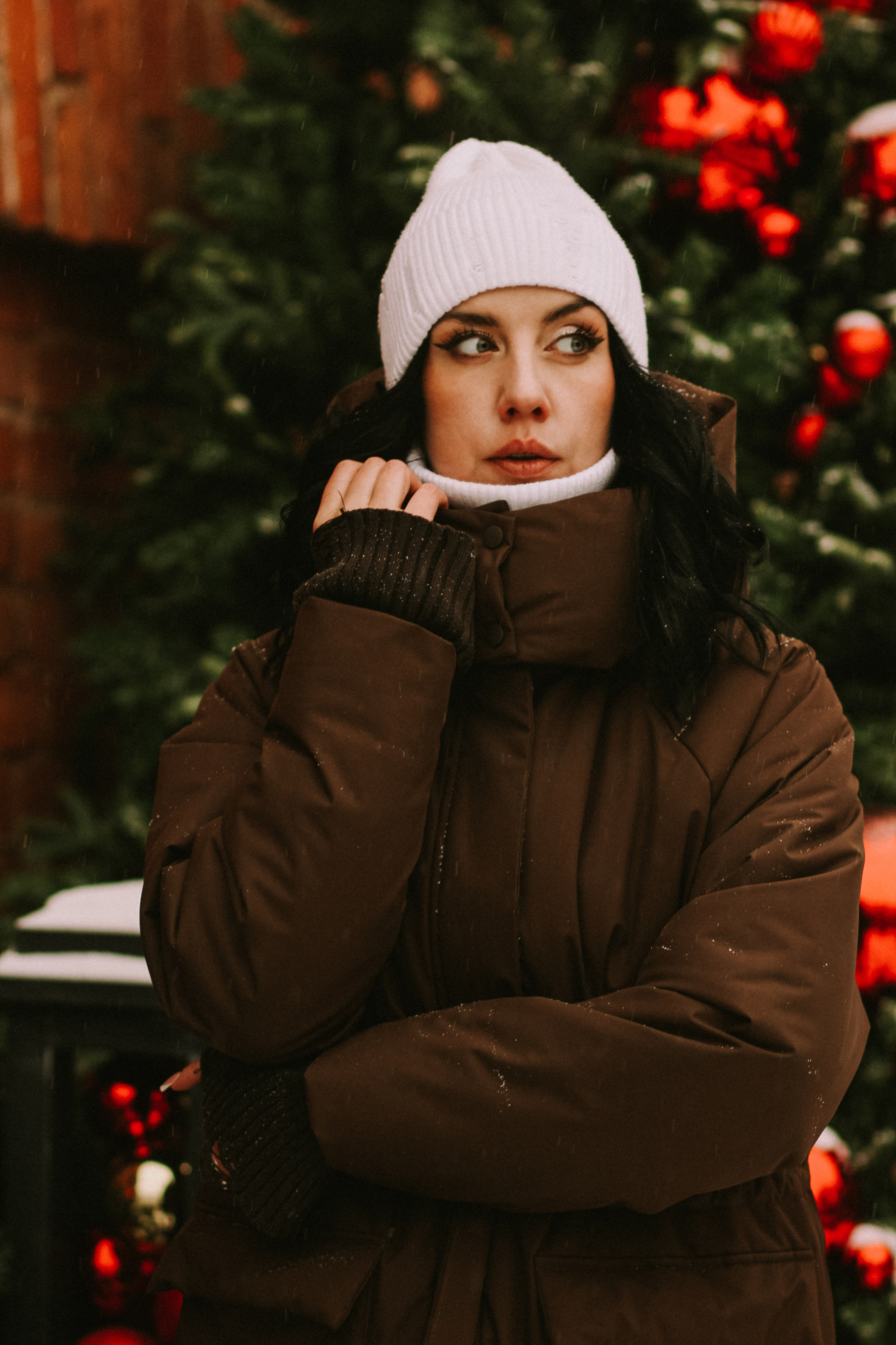 Мороз, мандарины и боке. Фотограф Красноярск