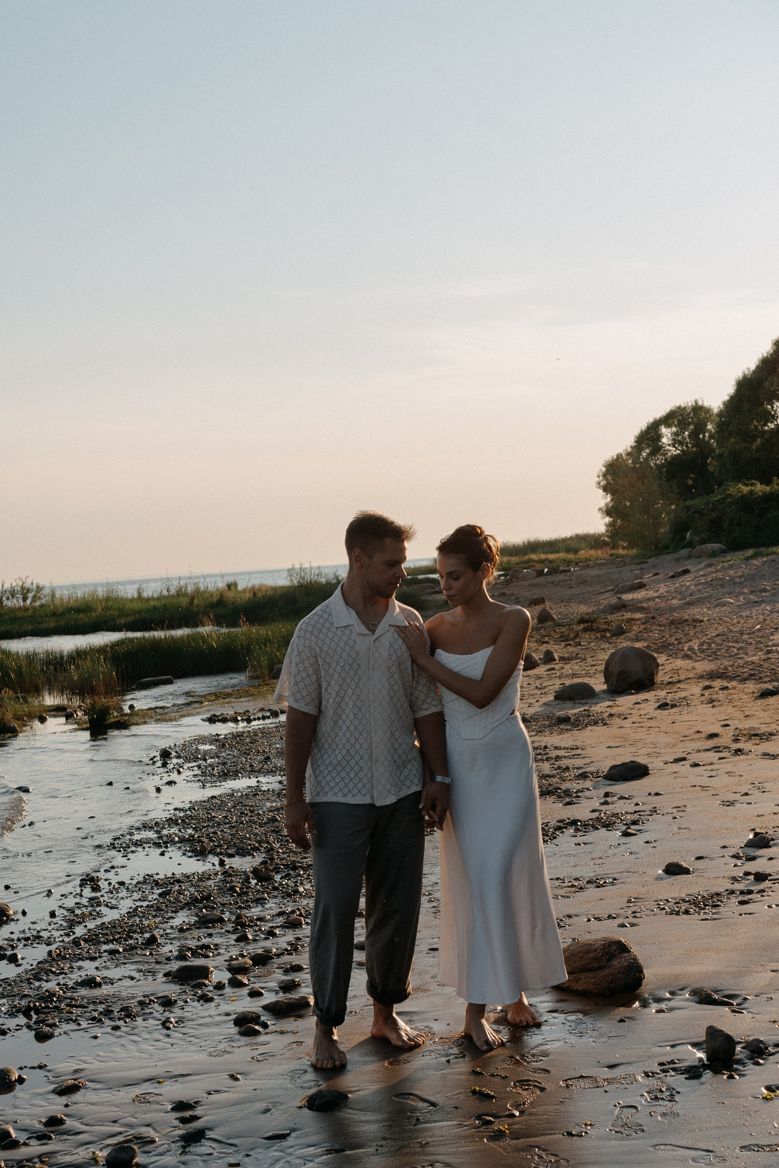 СВАДЕБНАЯ ФОТОСЕССИЯ ВЫЕЗДНОЙ ЦЕРЕМОНИИ (ФИНСКИЙ ЗАЛИВ). Профессиональный фотограф, Санкт-Петербург — Виктория Богомолова