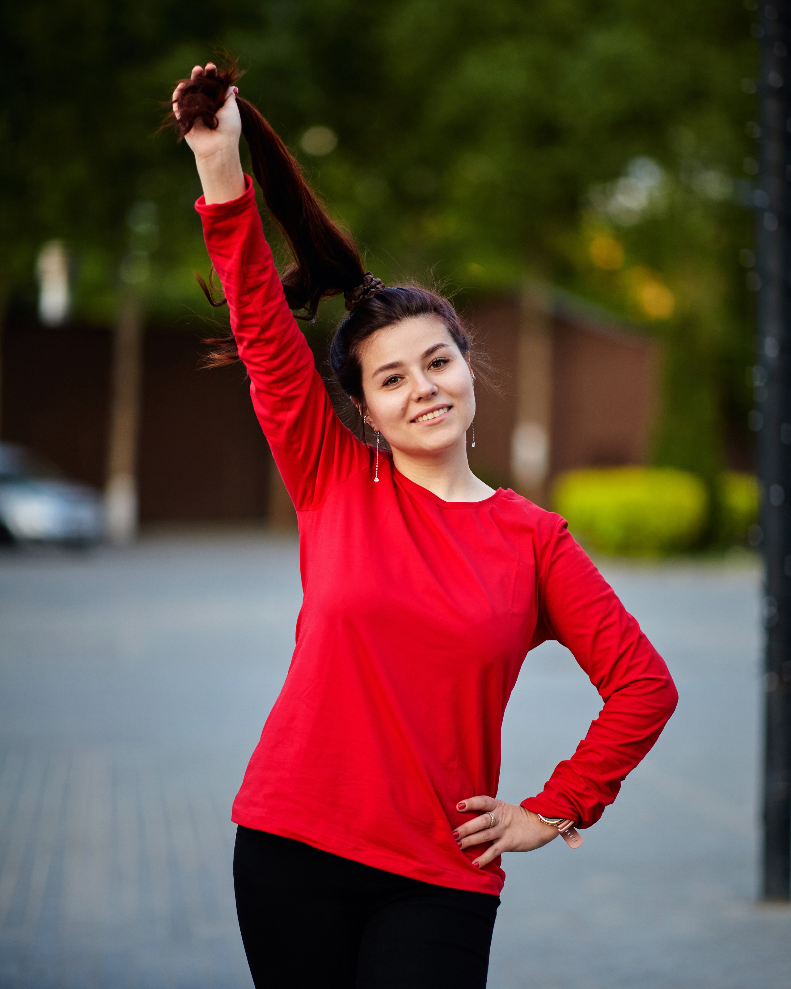 "Уникальная уличная портретная фотосессия Екатерины. Портретный фотограф в Москве Виталий Пересветов
