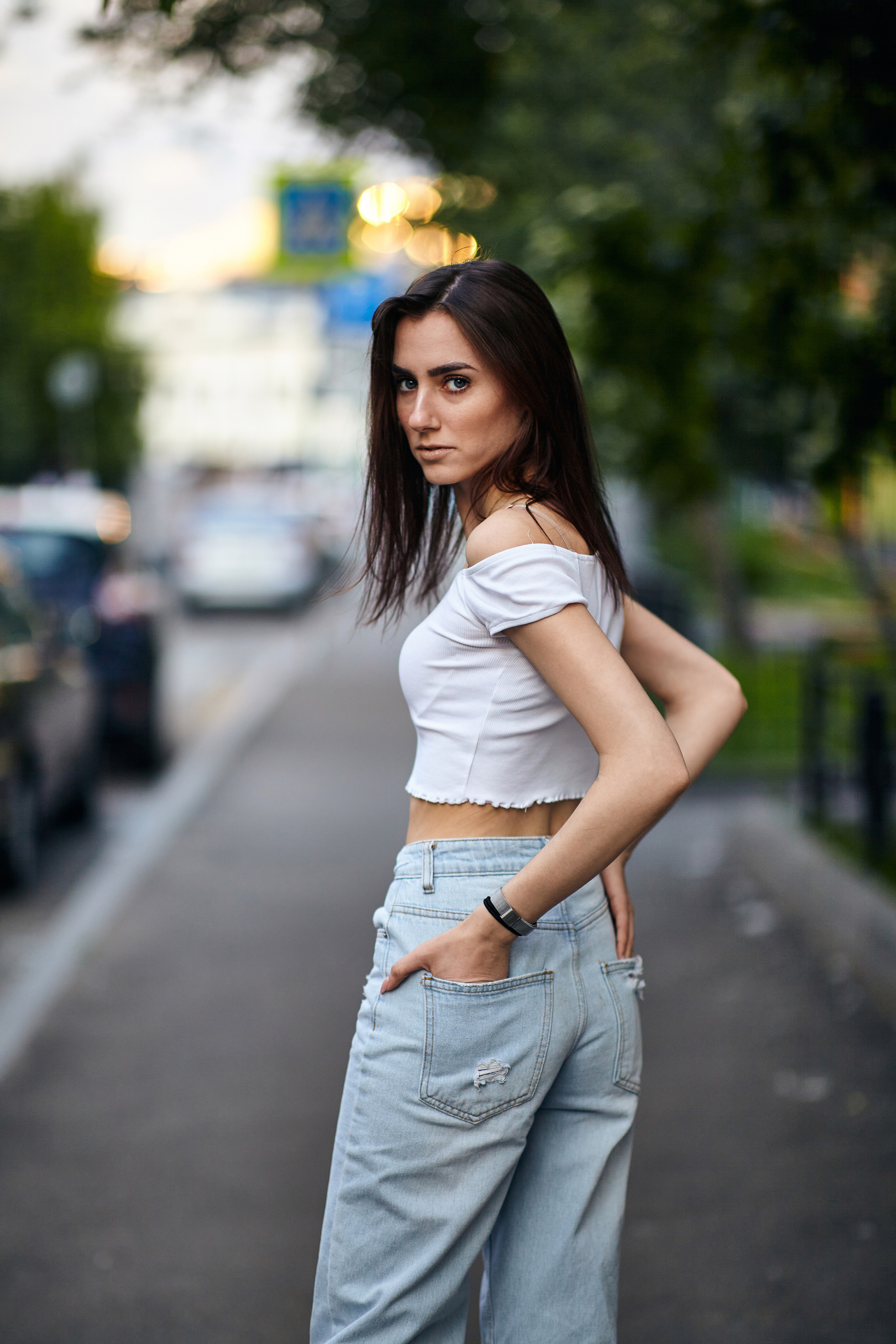 "Уникальная уличная портретная фотосессия Людмилы. Портретный фотограф в Москве Виталий Пересветов