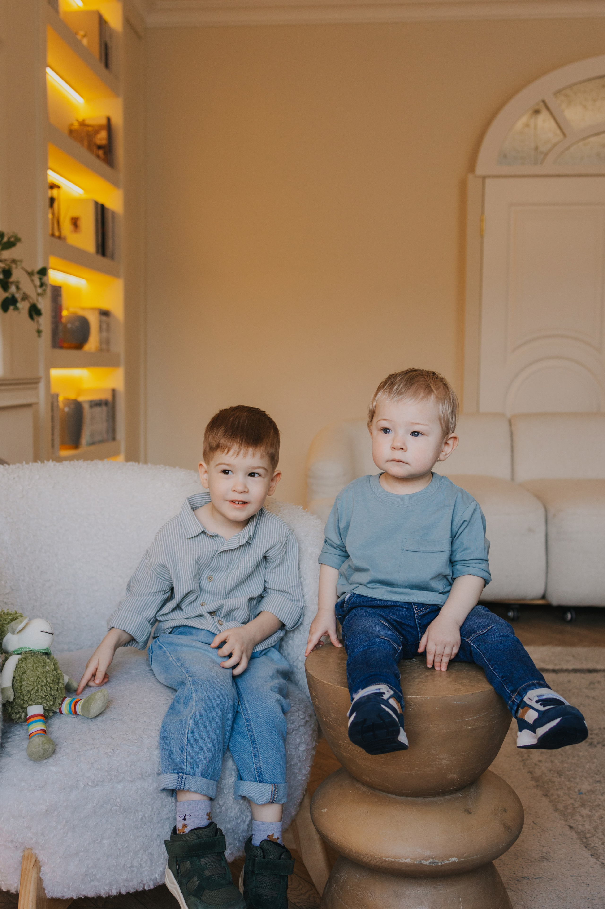 Большая семья. Домашняя фотосессия